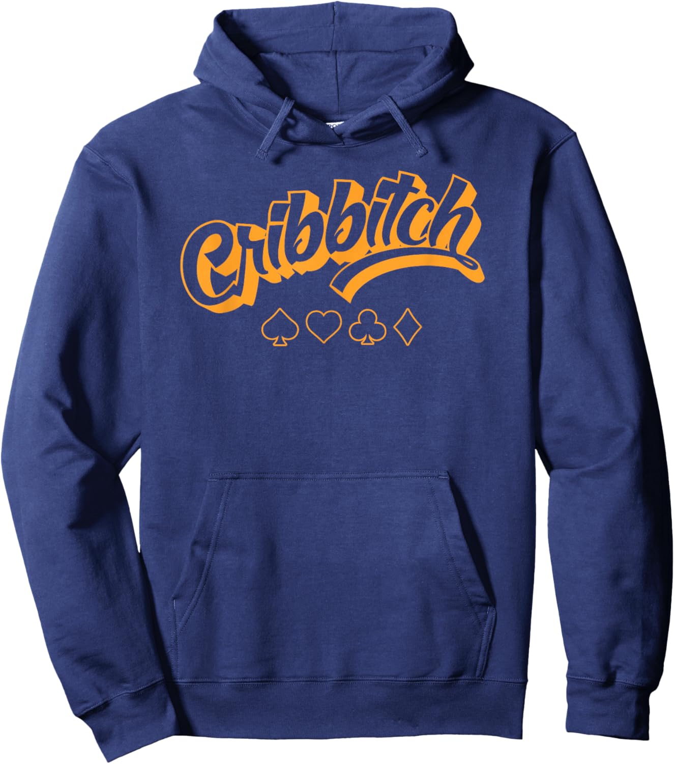 Funny Cribbitch Cribbage Queen Hoodie - Hoodie | Navy