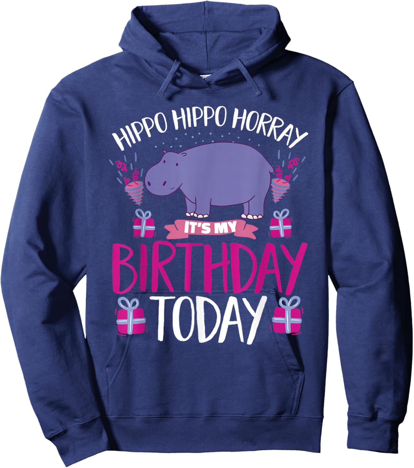 Hippo Hippo Hoodie - Hoodie | Navy
