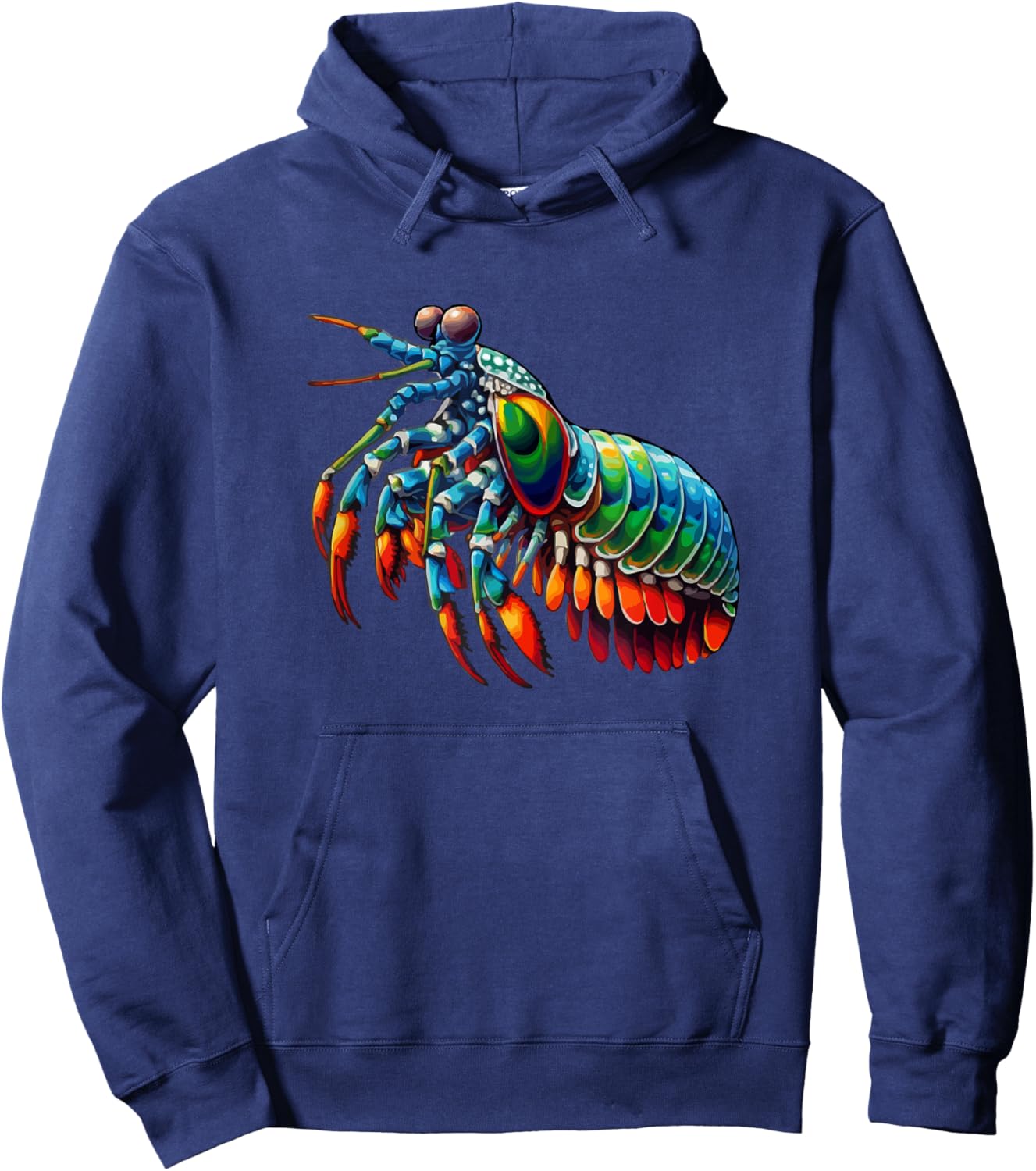 Mantis Shrimp Peacock Mantis Shrimp Hoodie - Hoodie | Navy