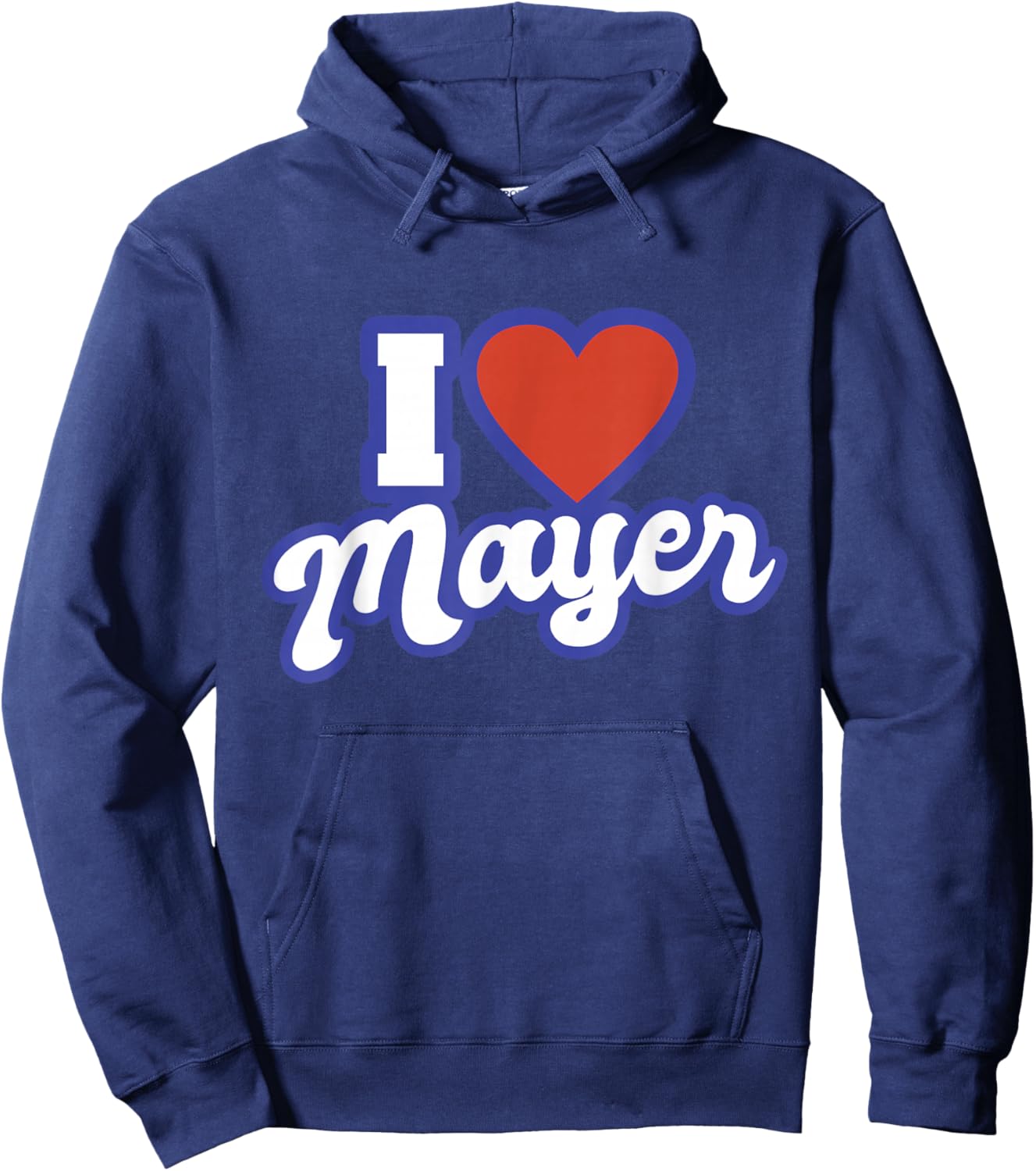 I Love Mayer Hoodie - Hoodie | Navy