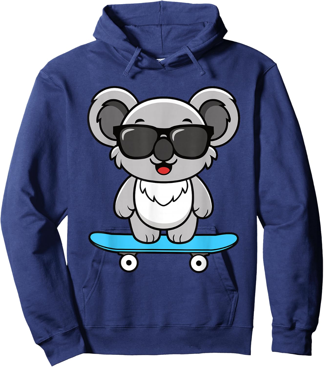 Funny Cool Koala Skateboard Boys Kids Hoodie - Hoodie | Navy