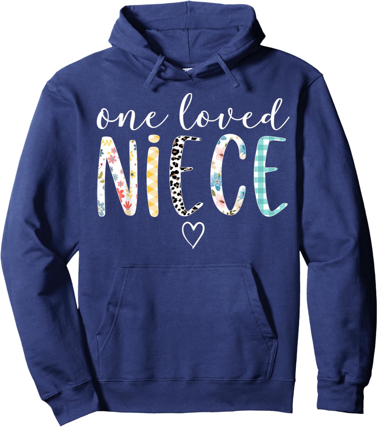 Niece Gifts Women One Loved Niece Mother's Day Hoodie - Hoodie | Navy