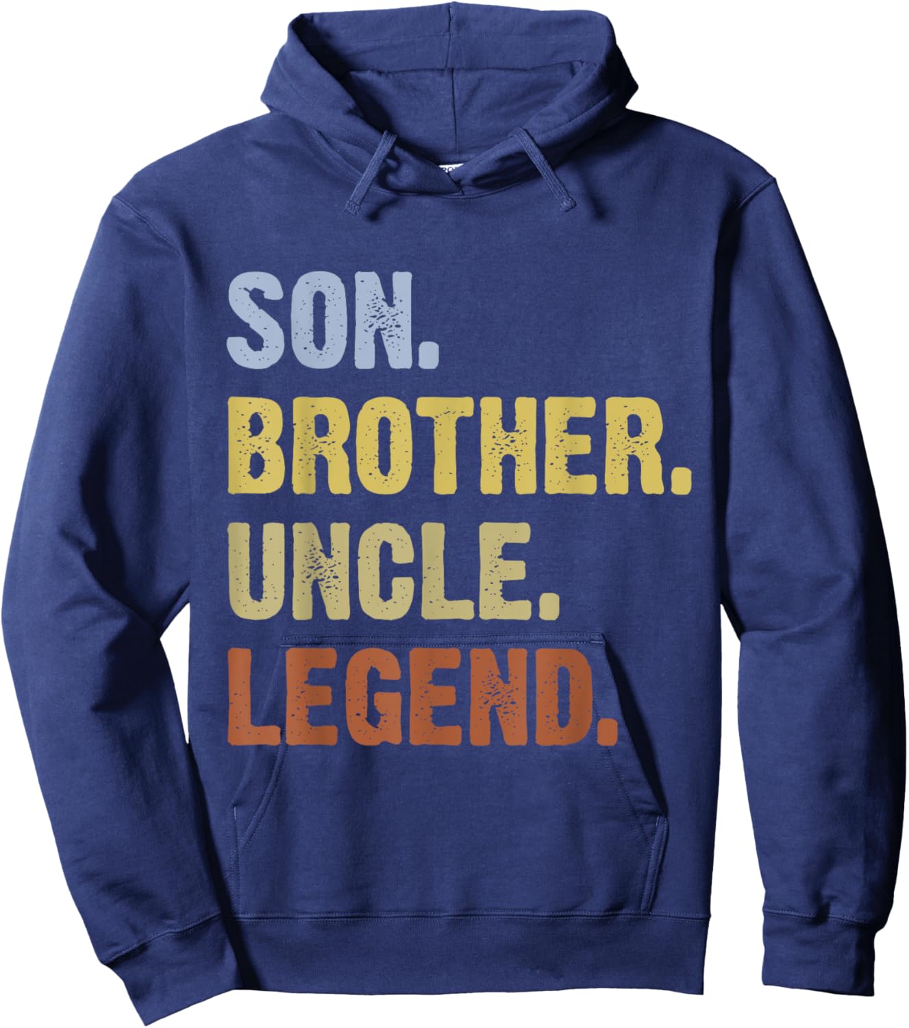 Son Brother Uncle Legend Funny Vintage Uncle Hoodie - Hoodie | Navy