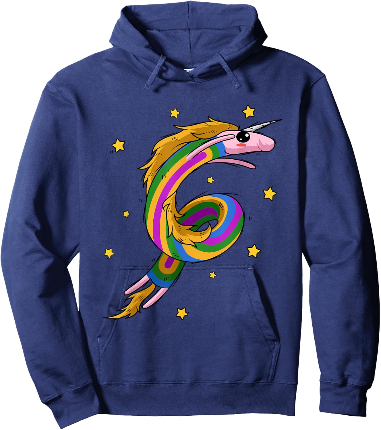 Unicorn - Rainbow Unicorn Lover Hoodie - Hoodie | Navy