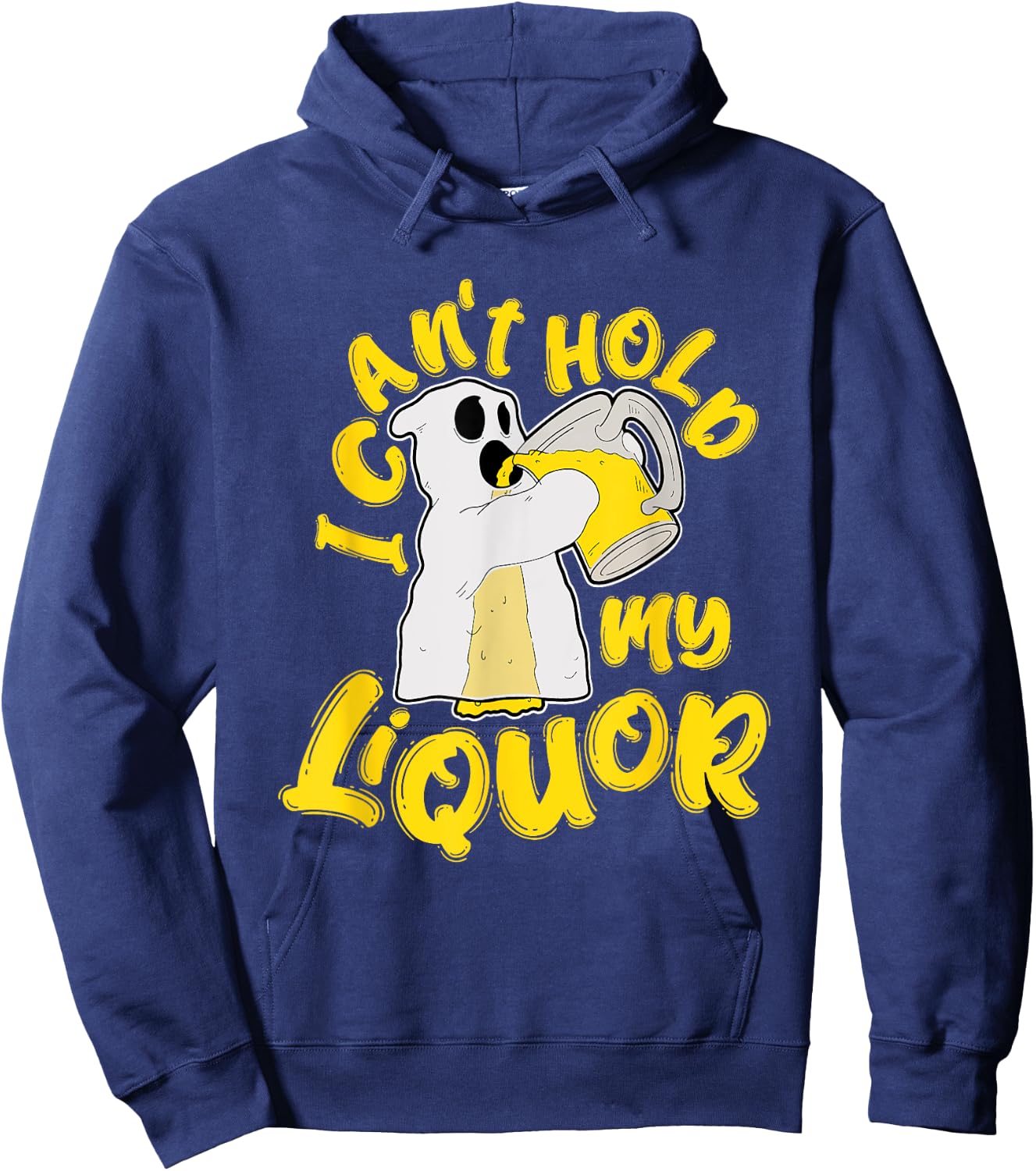 Halloween Beer Can’t Hold My Liquor Ghost Drank Hoodie - Hoodie | Navy