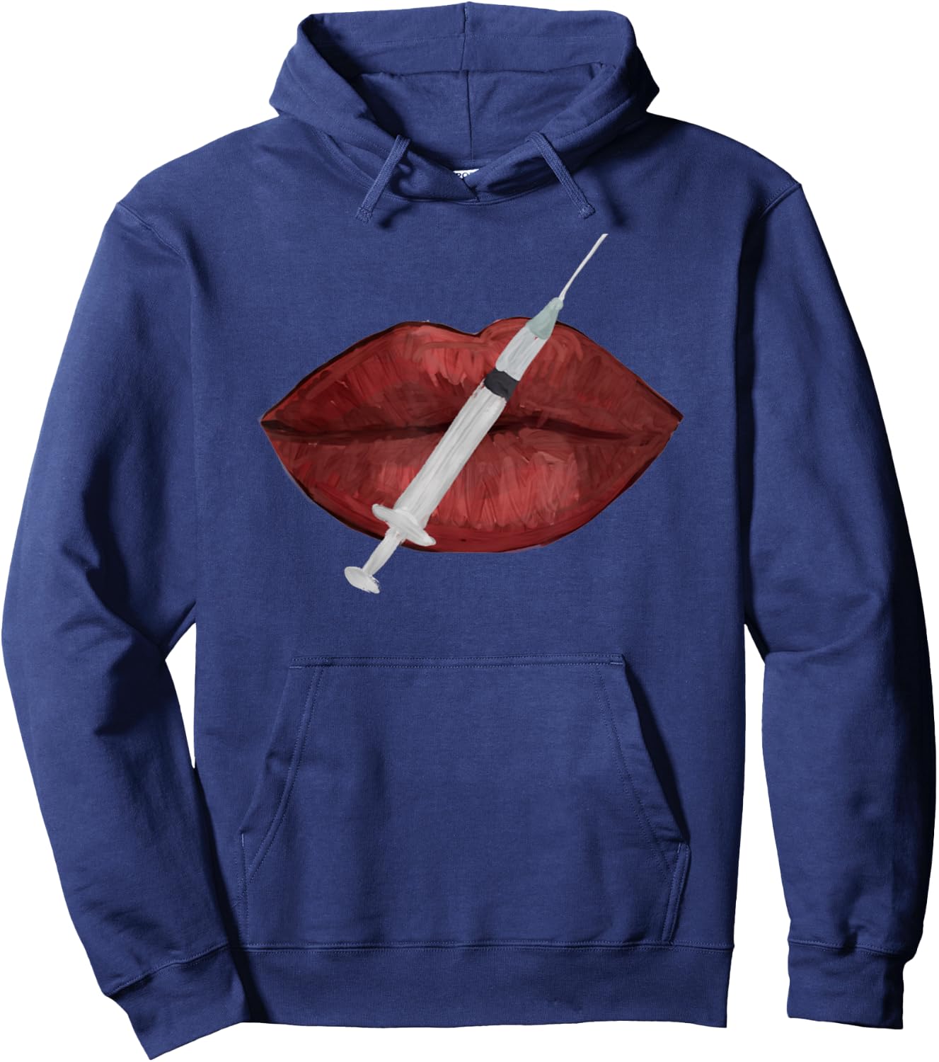 Nurse injector lip filler injections cosmetics Hoodie - Hoodie | Navy