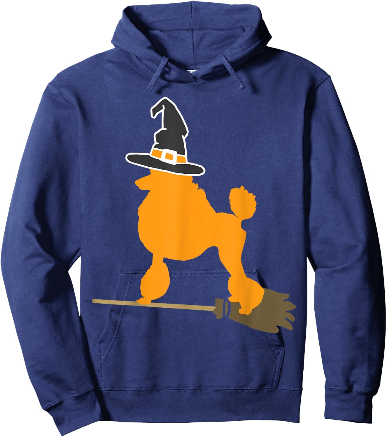 Poodle Halloween Witch Hoodie - Hoodie | Navy
