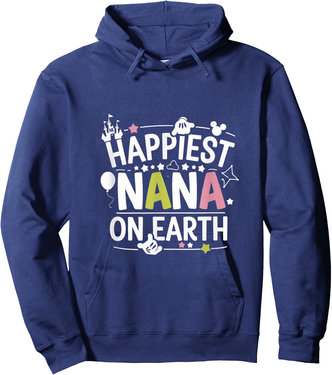Happiest Nana On Earth , Family Trip Hoodie - Hoodie | Navy