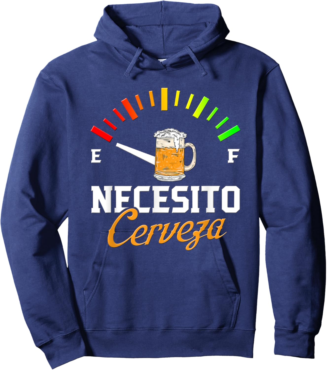 Necesito Cerveza Shirt - Cerveza Hoodie - Hoodie | Navy