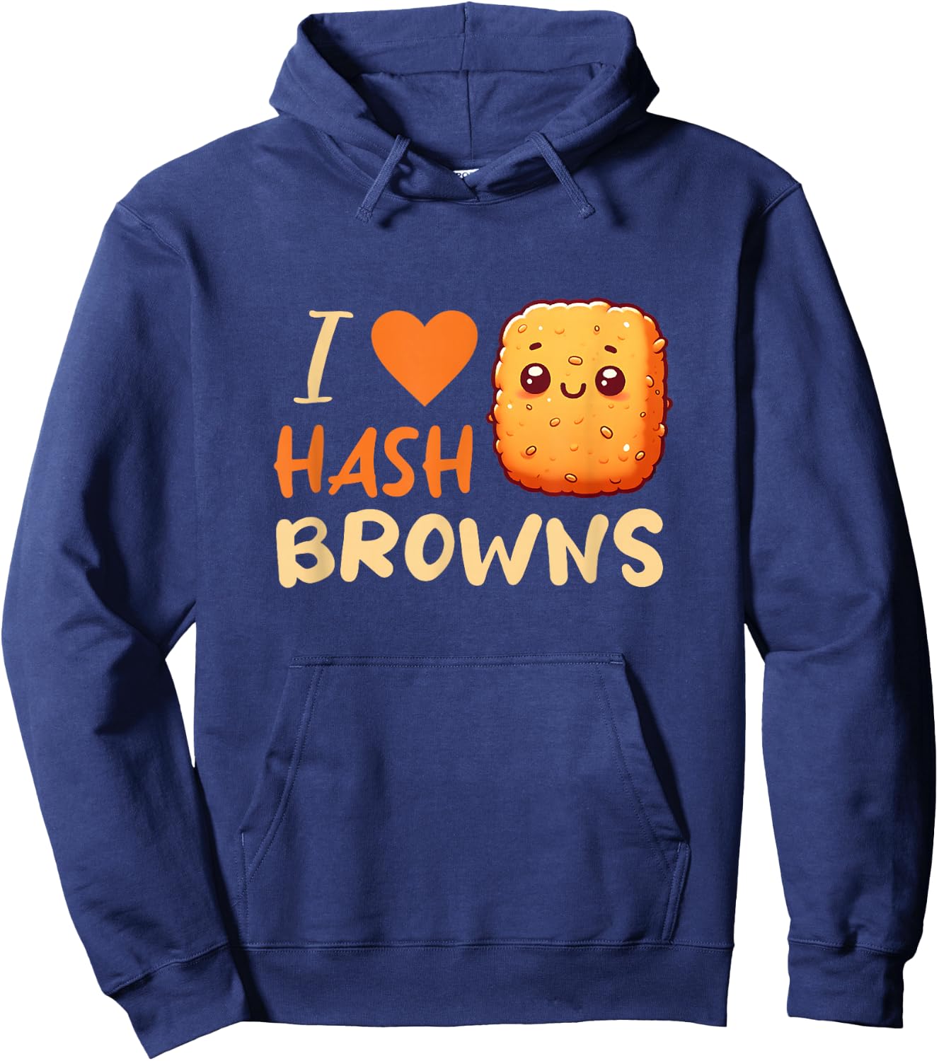 I Love Hash Browns Hoodie - Hoodie | Navy