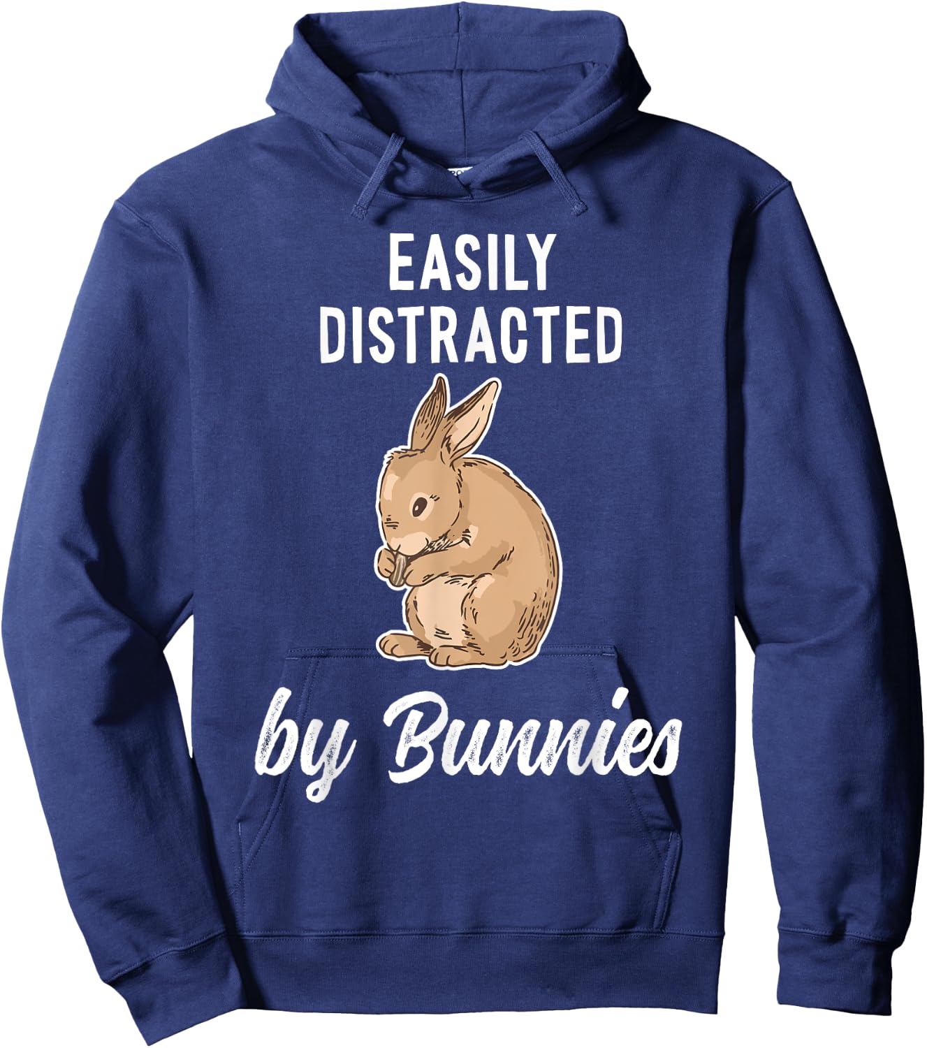 Funny & Happy Easter Bunny & Rabbit Hoodie - Hoodie | Navy
