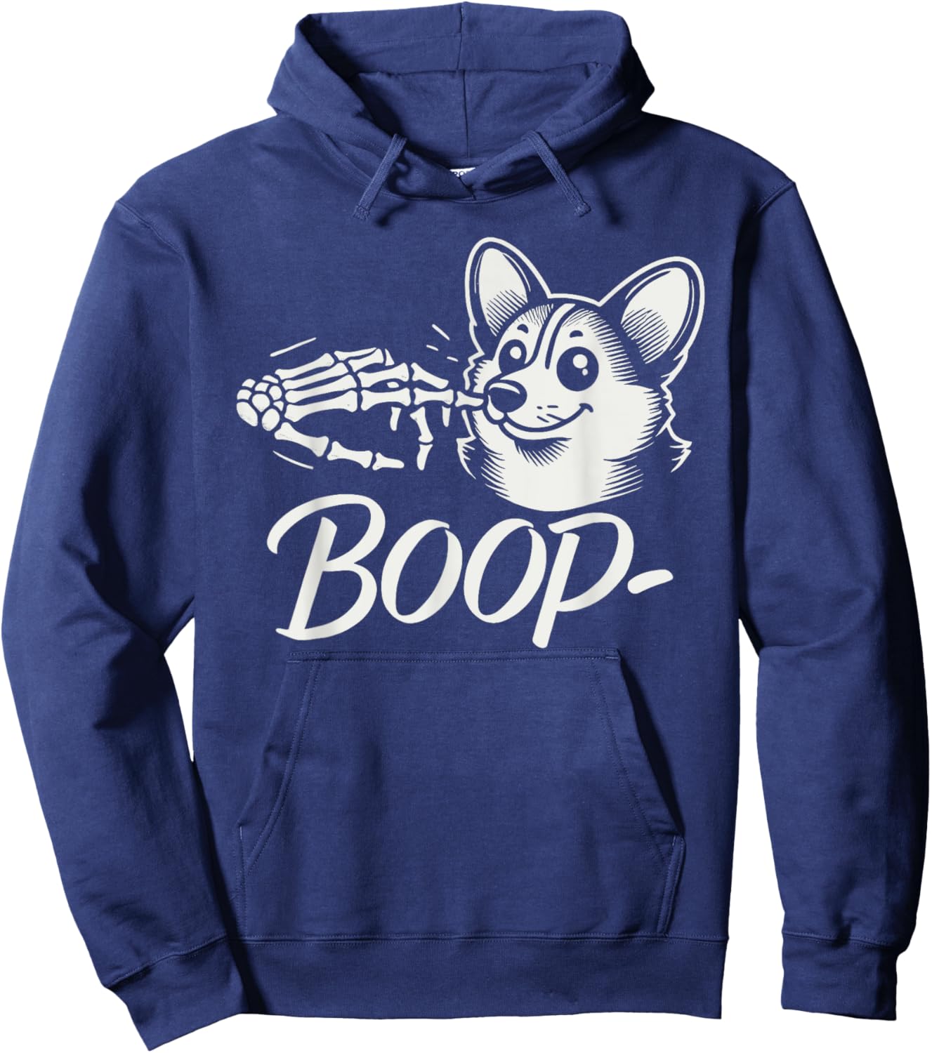 Boop Halloween Corgi Funny Corgi Halloween Hoodie - Hoodie | Navy