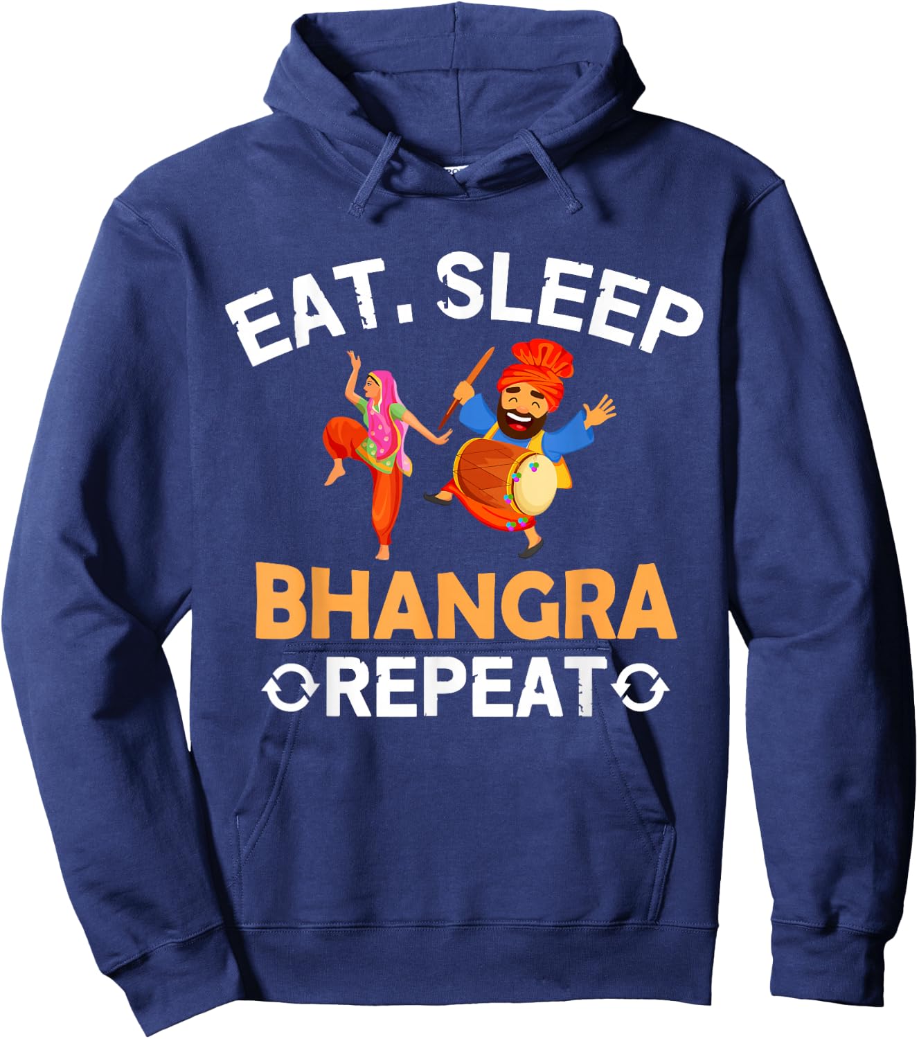 Bhangra Punjabi Hoodie - Hoodie | Navy