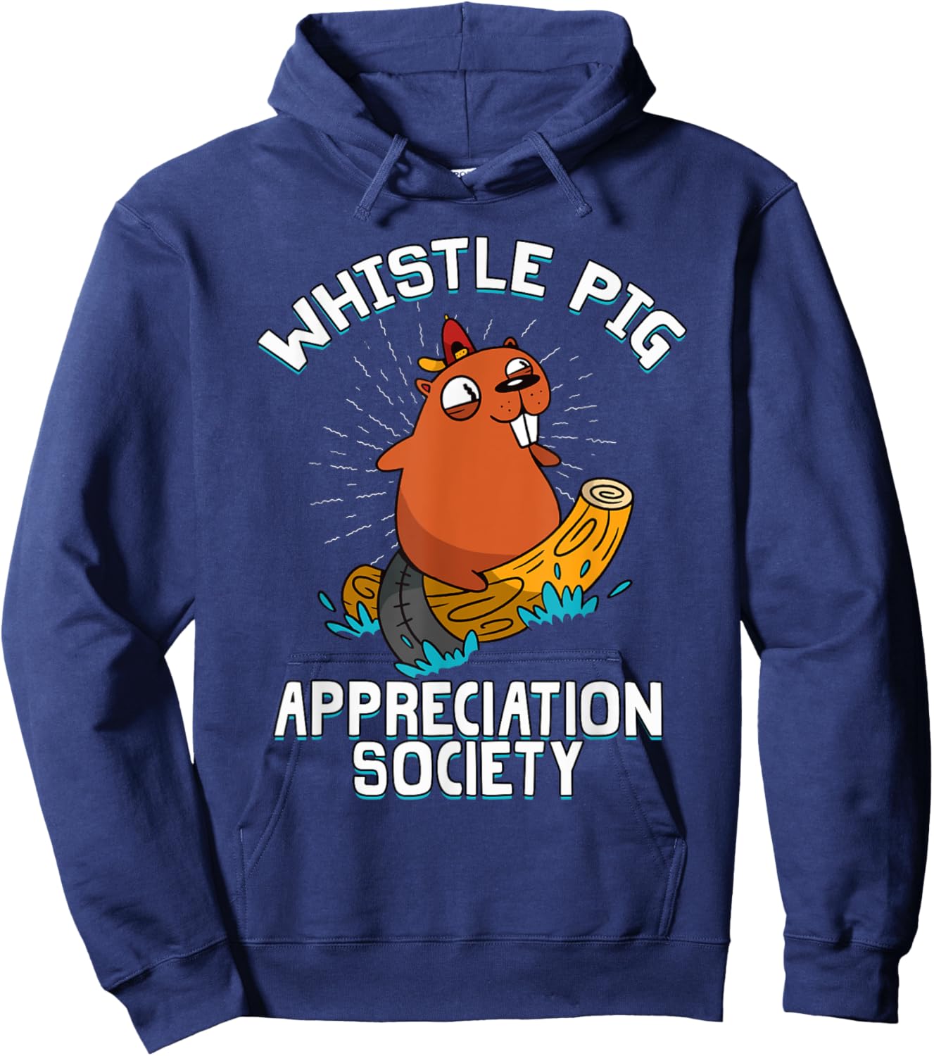 Whistle Pig Appreciation Society Hoodie - Hoodie | Navy
