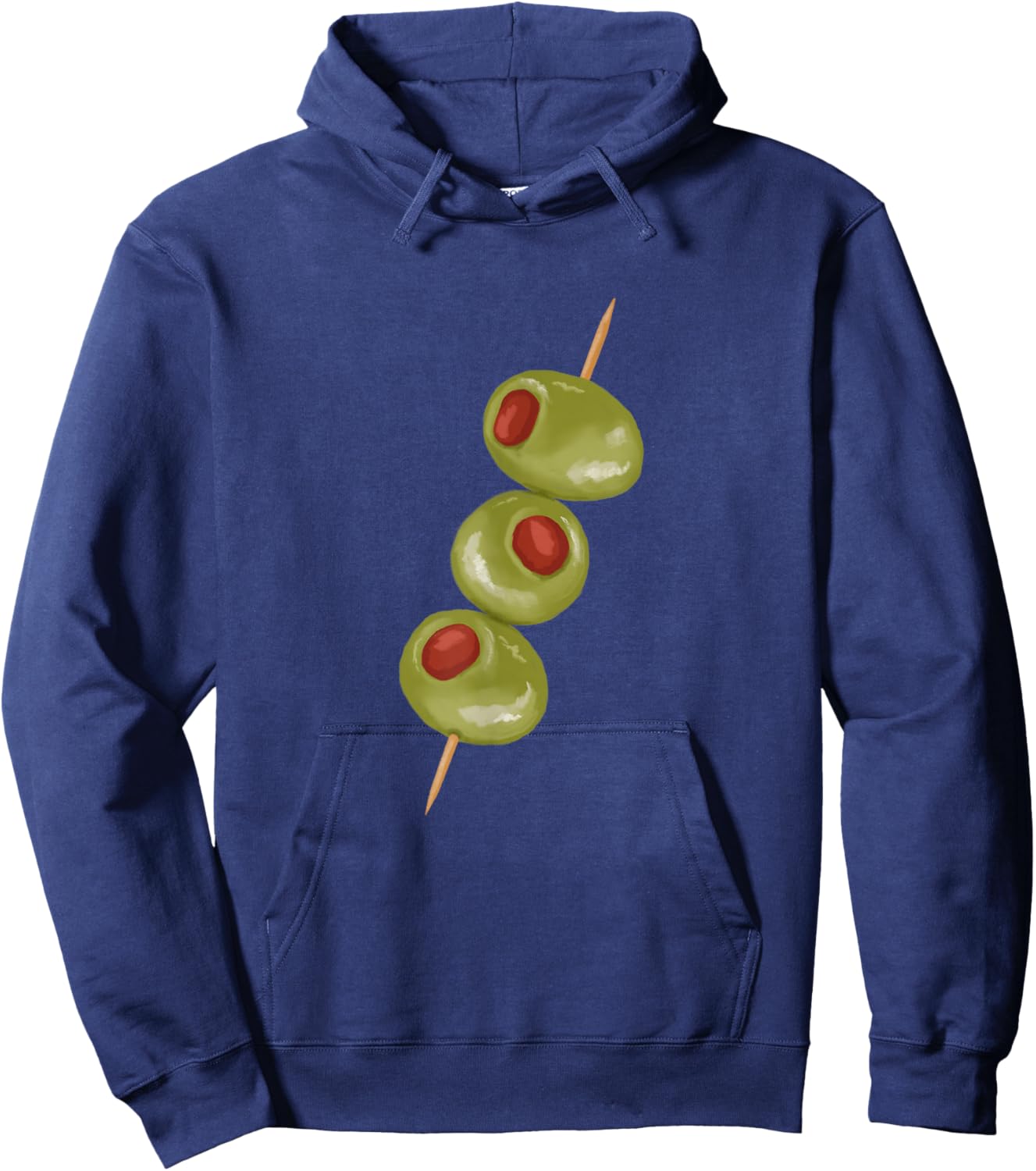 Olives on a toothpick, martini cocktail ready Hoodie - Hoodie | Navy
