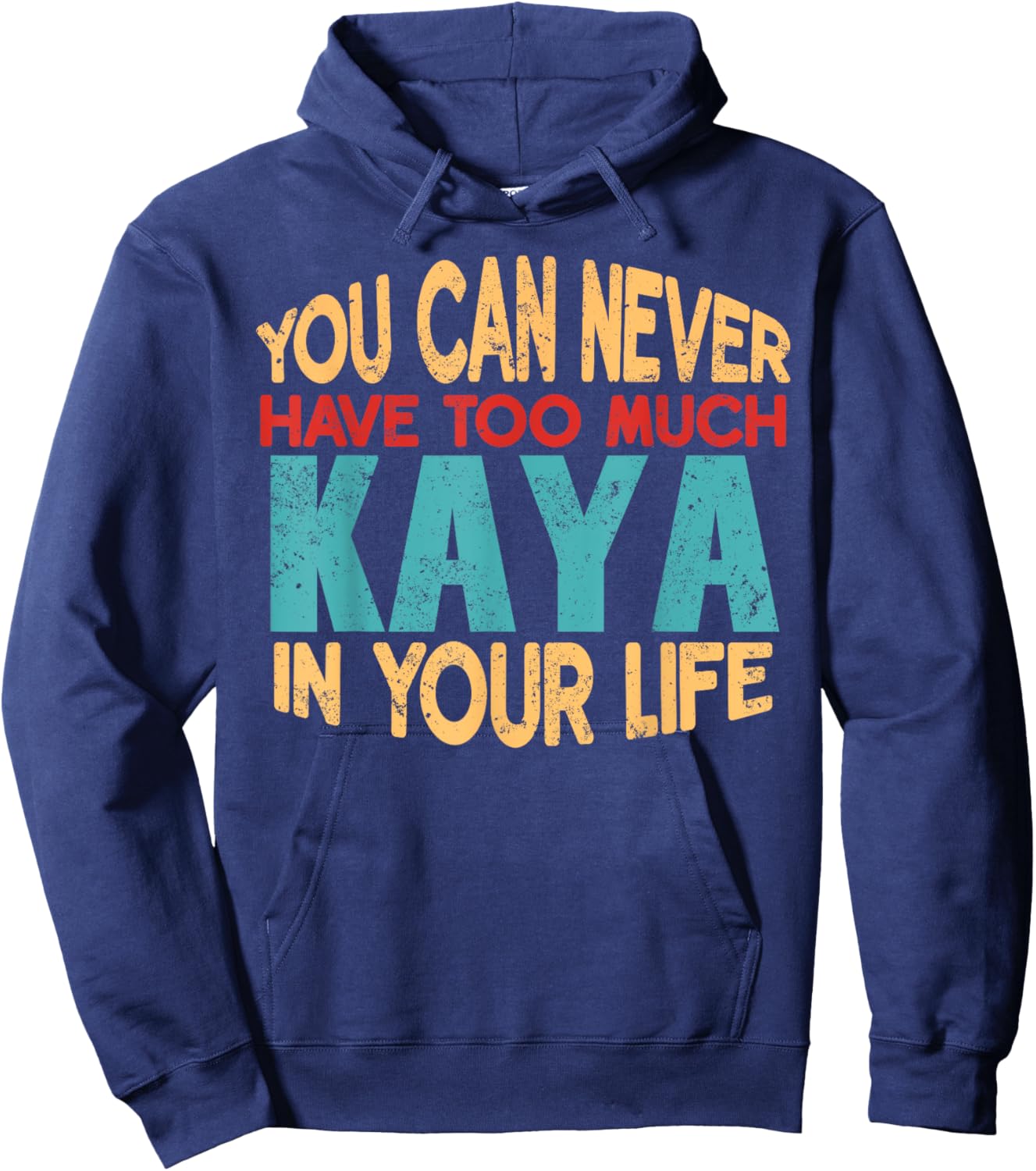 Funny Kaya Personalised First Name Joke Item Hoodie - Hoodie | Navy