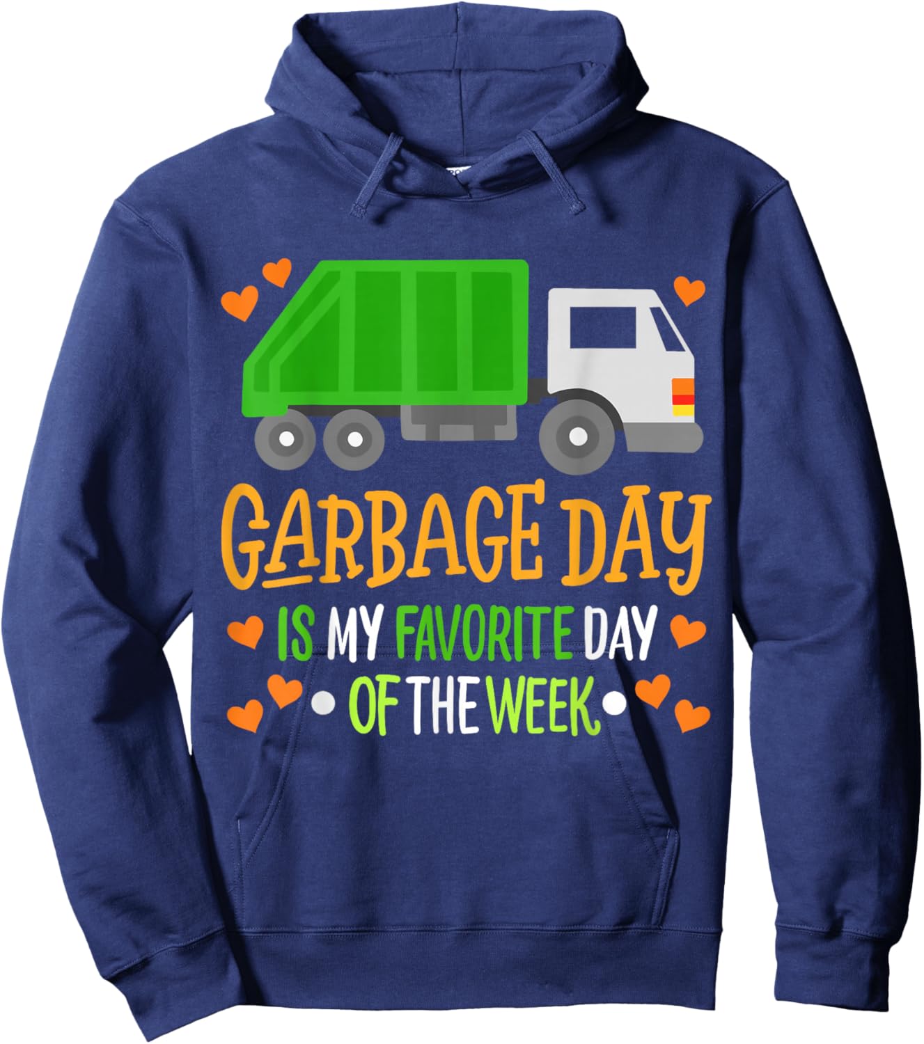 Garbage Truck Hoodie - Hoodie | Navy