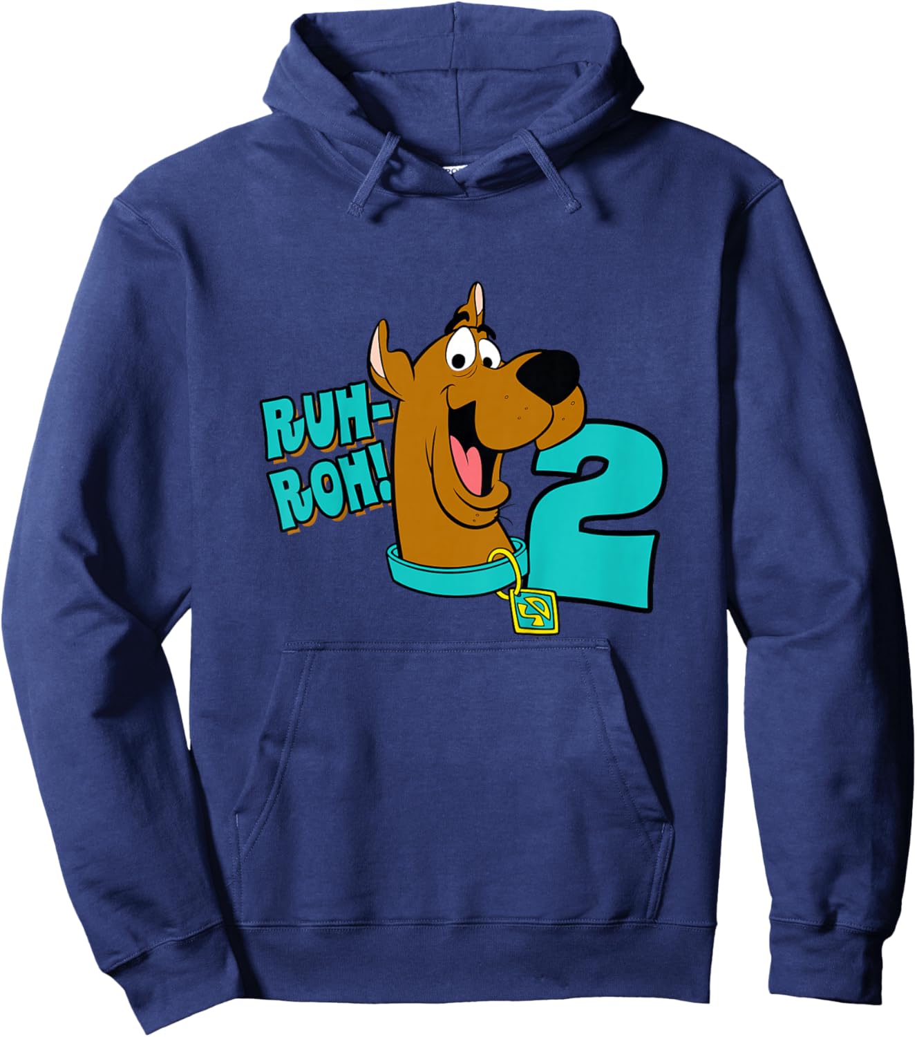 Scooby-Doo 2nd Birthday Ruh-Roh! I'm 2! Hoodie - Hoodie | Navy
