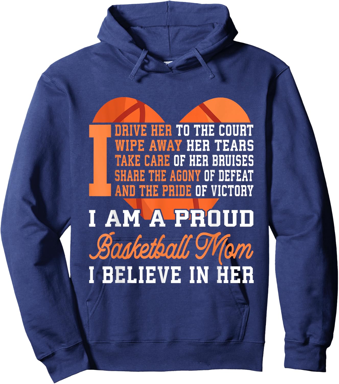 Basketball Mom Hoodie - Hoodie | Navy
