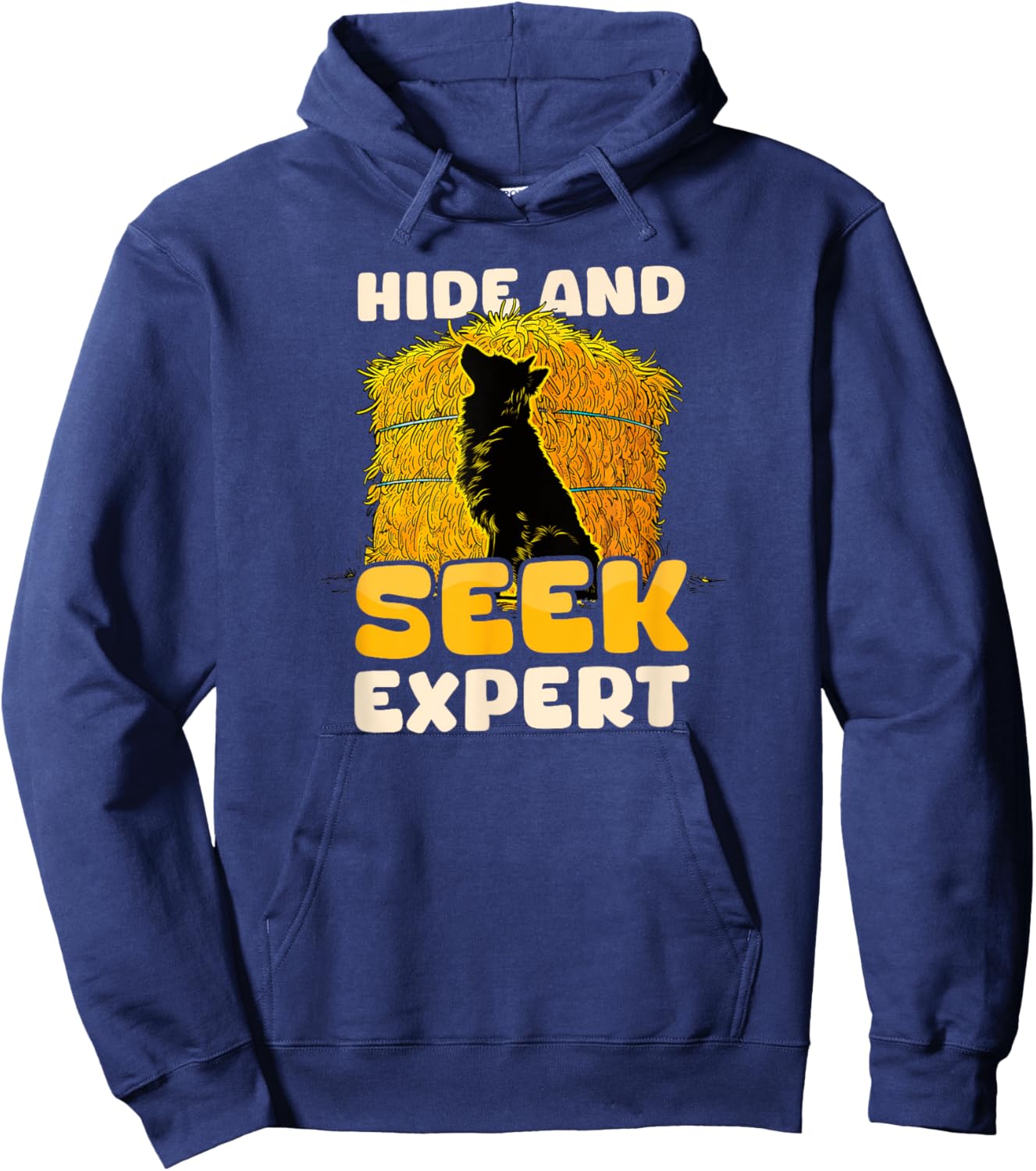 Hide And Seek Expert Design Barn Hunt Hoodie - Hoodie | Navy