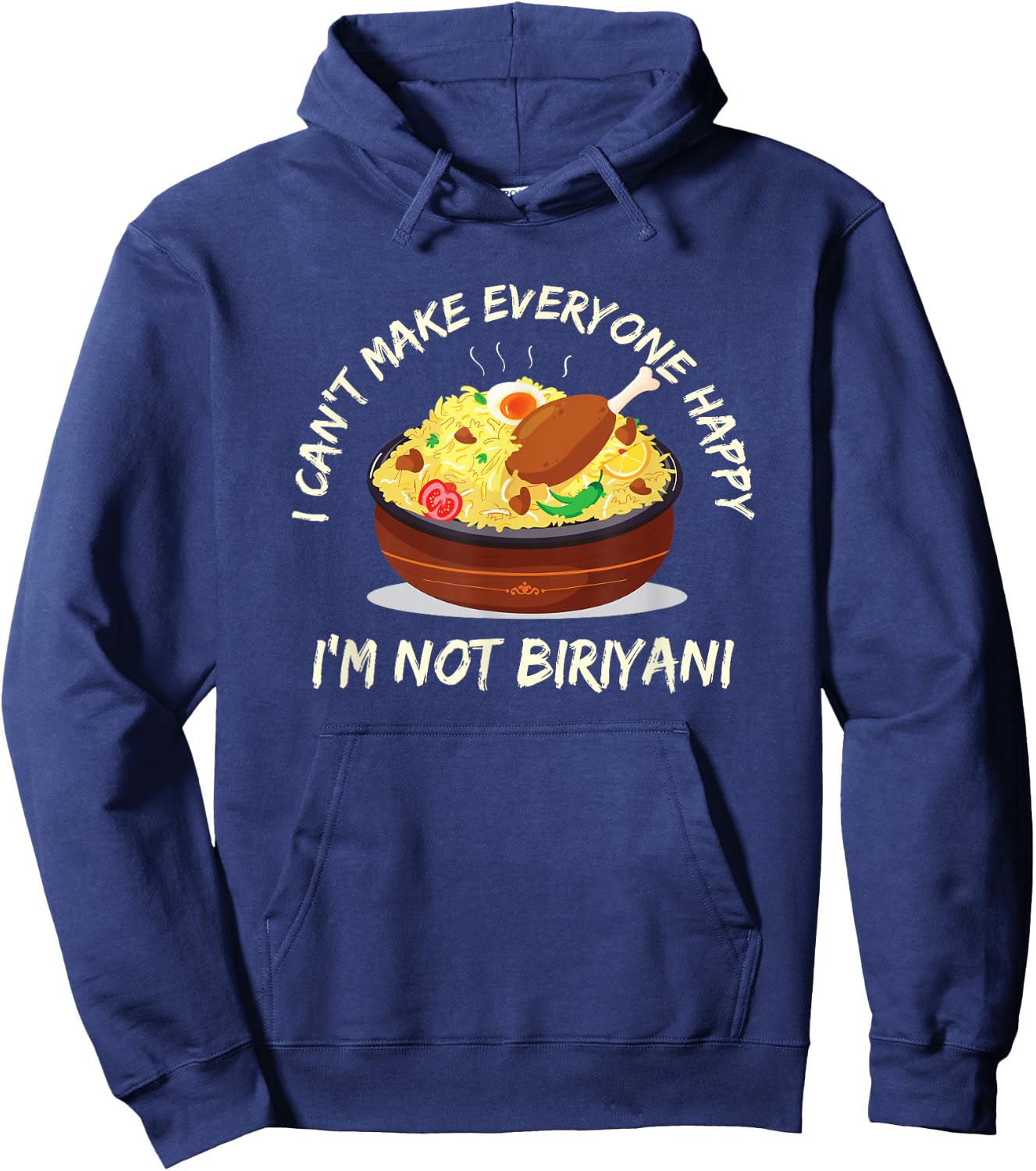India pakistan biryani food lovers gift Hoodie - Hoodie | Navy