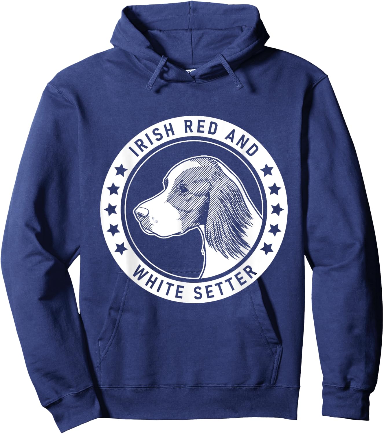 Irish Red and White Setter Fan design Hoodie - Hoodie | Navy