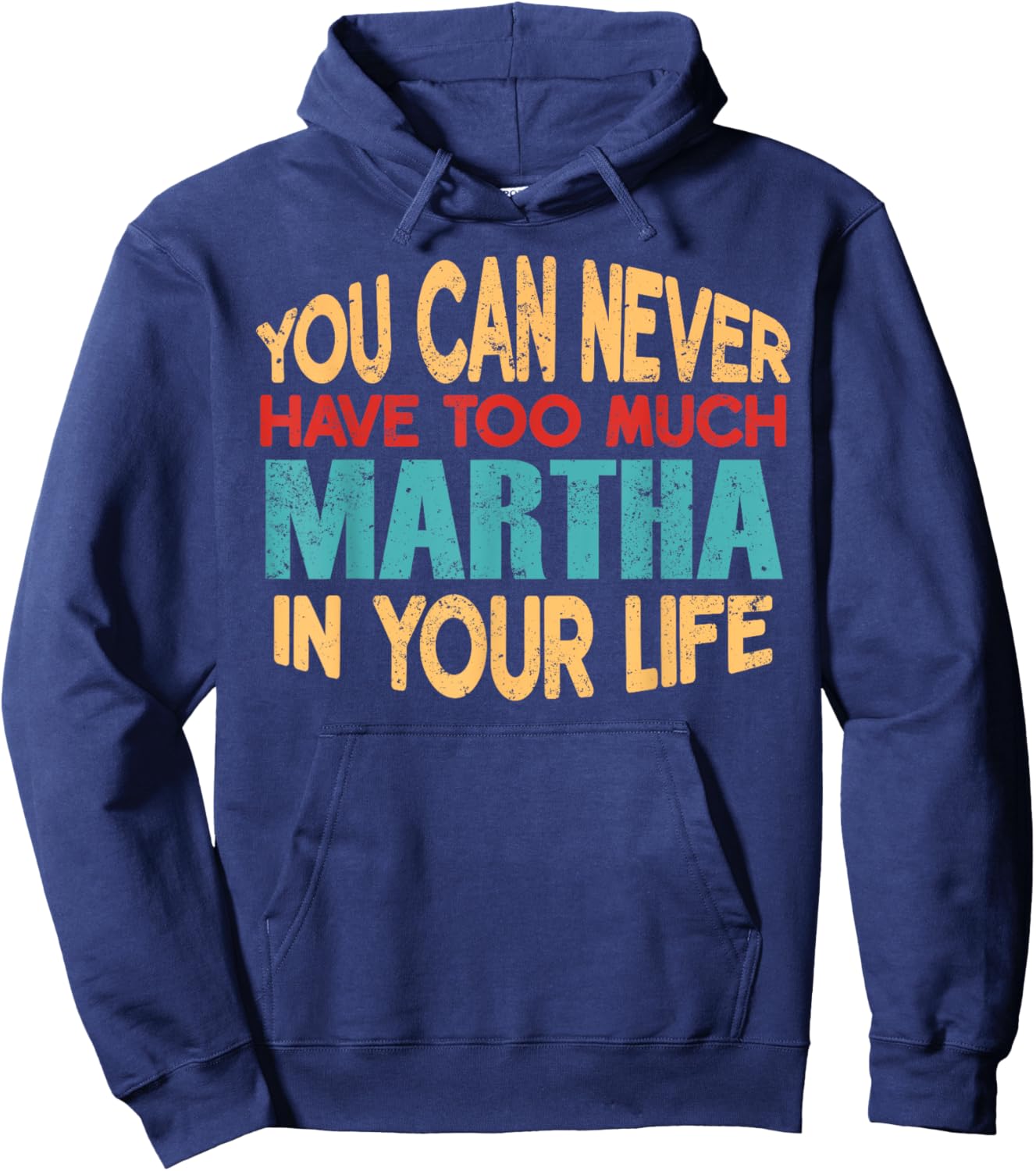 Funny Martha Personalised First Name Joke Item Hoodie - Hoodie | Navy