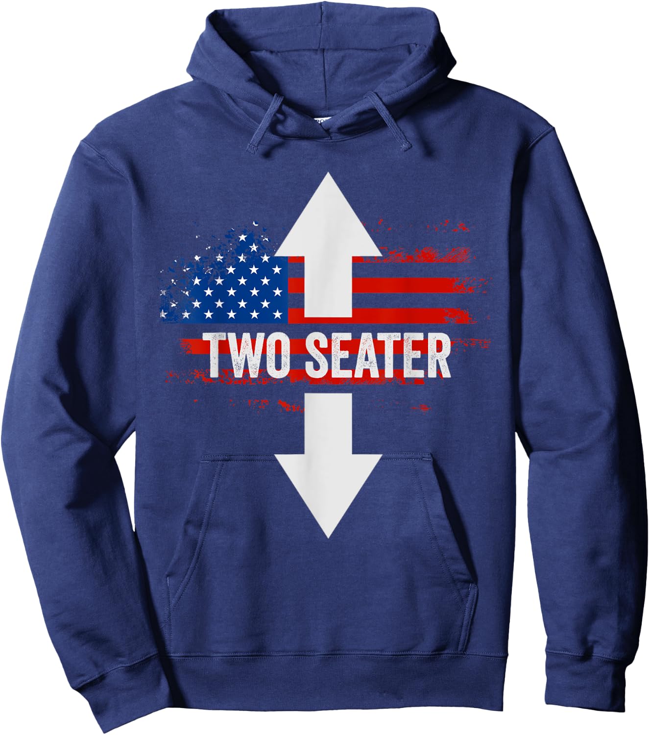 Funny 4th Of July Dirty Adult Humor Two Seater Hoodie - Hoodie | Navy
