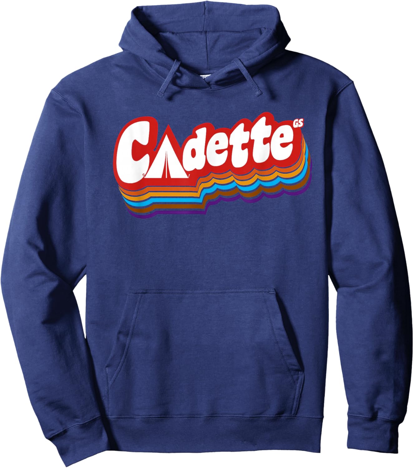 Girls Cadette retro troop | Scouting Hoodie - Hoodie | Navy