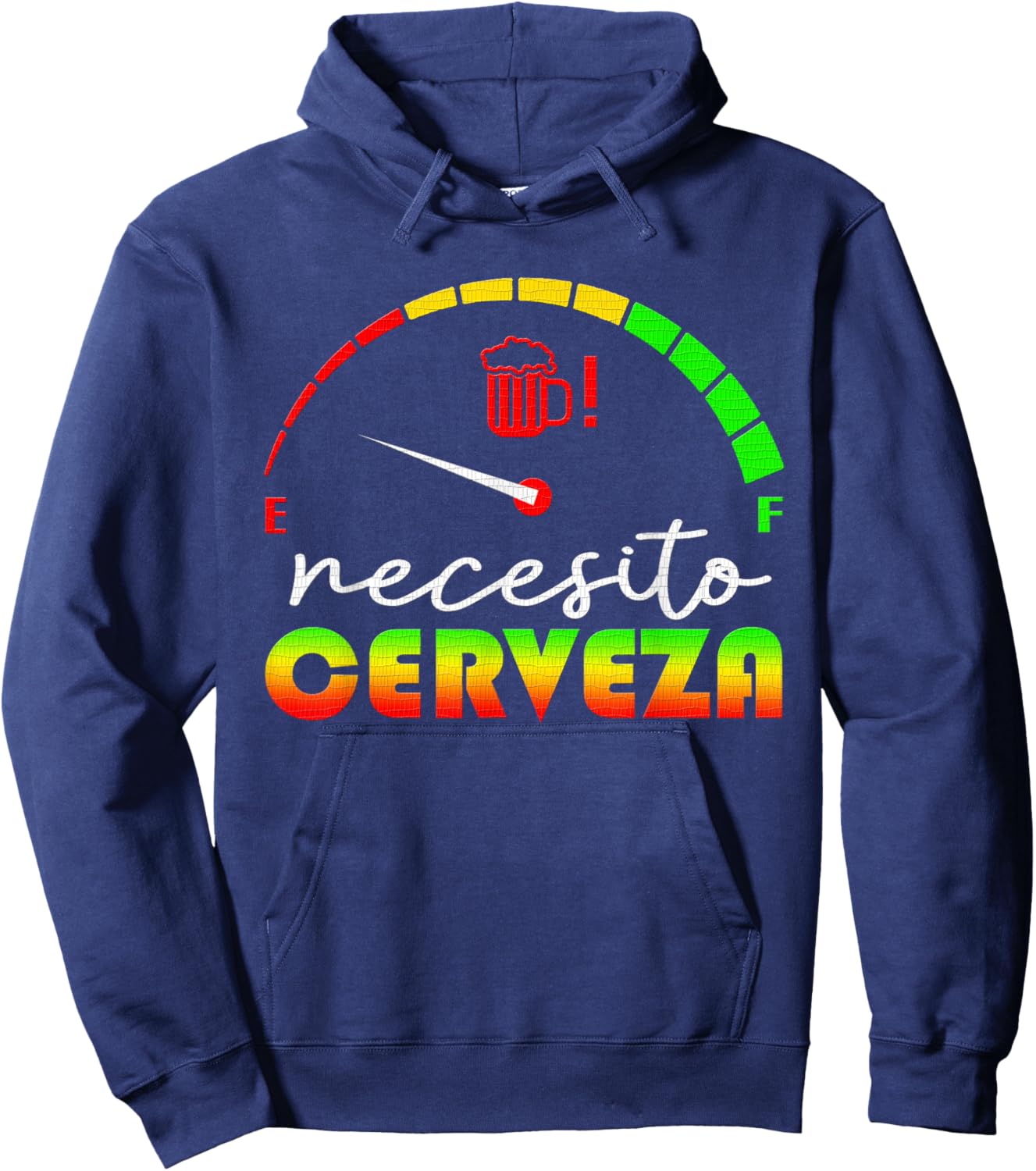 Necesito Cerveza Shirt - Cerveza Hoodie - Hoodie | Navy