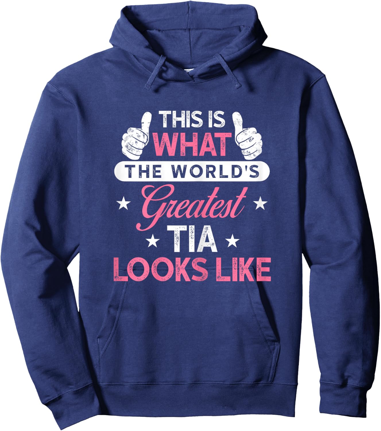 Tia Shirt Gift: World's Greatest Tia Hoodie - Hoodie | Navy