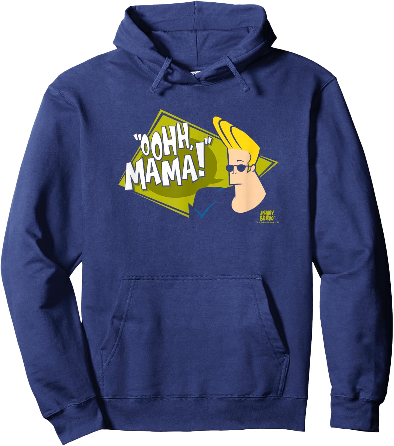 Johnny Bravo Oohh Mama Hoodie - Hoodie | Navy