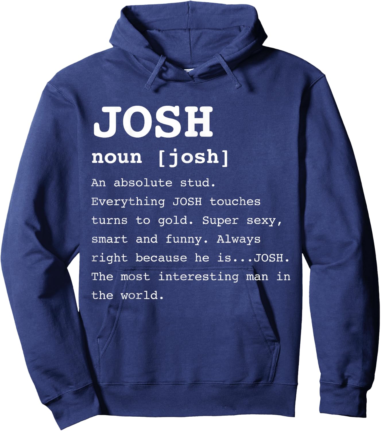 Funny Name Definition Josh Shirt Joshua Hoodie - Hoodie | Navy