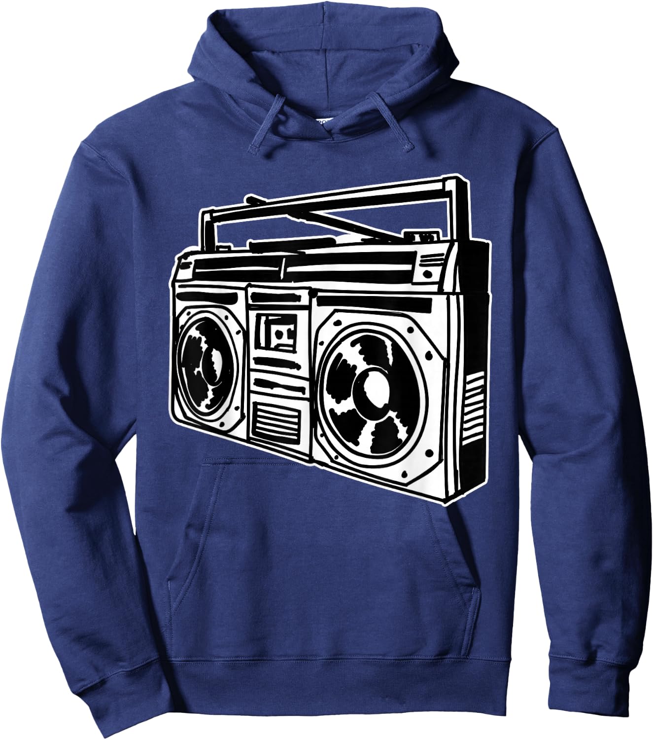Ghetto Blaster 80's 90's Hip Hip Rap Hoodie - Hoodie | Navy