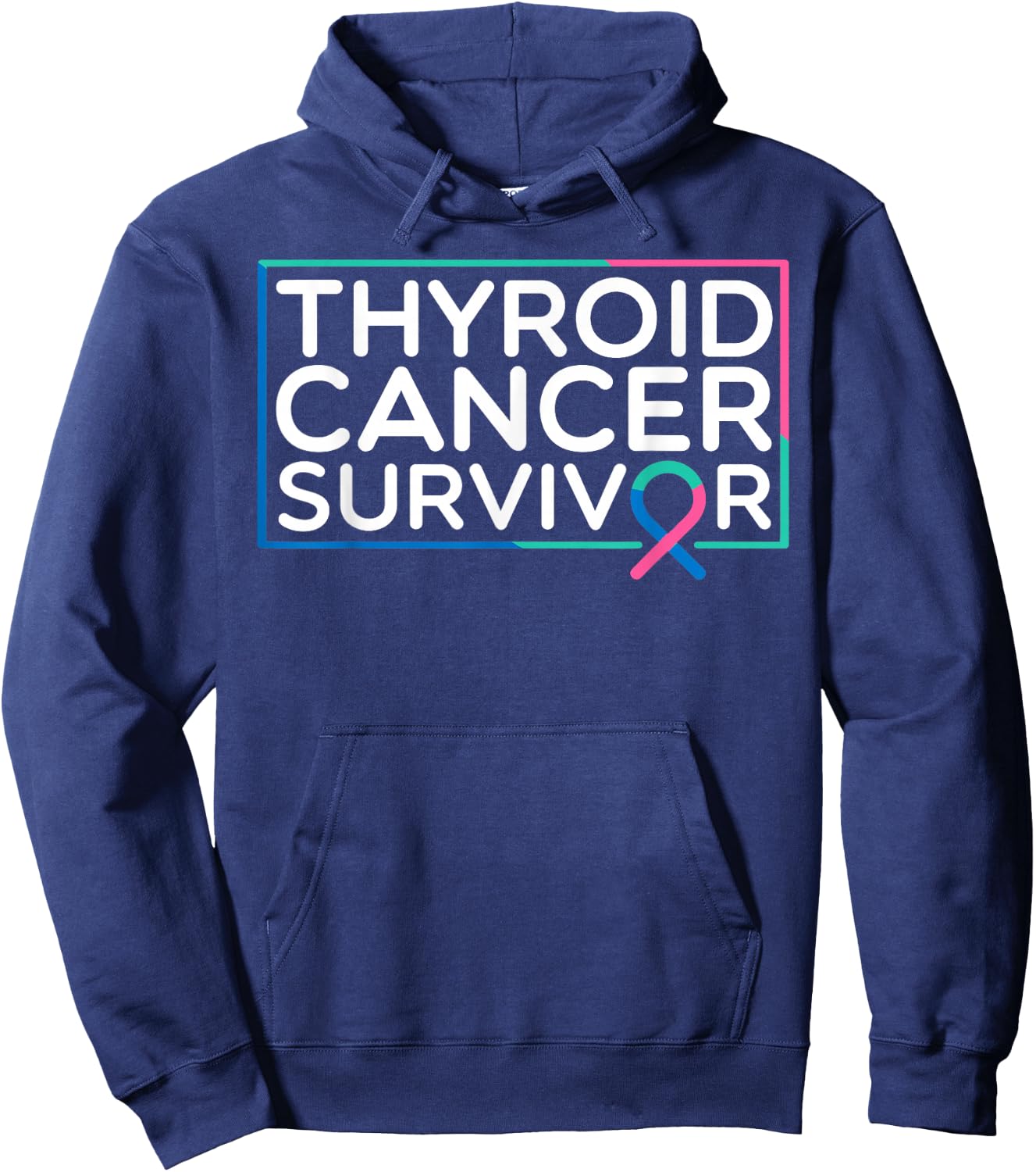 Survivor Thyroid Cancer Hoodie - Hoodie | Navy