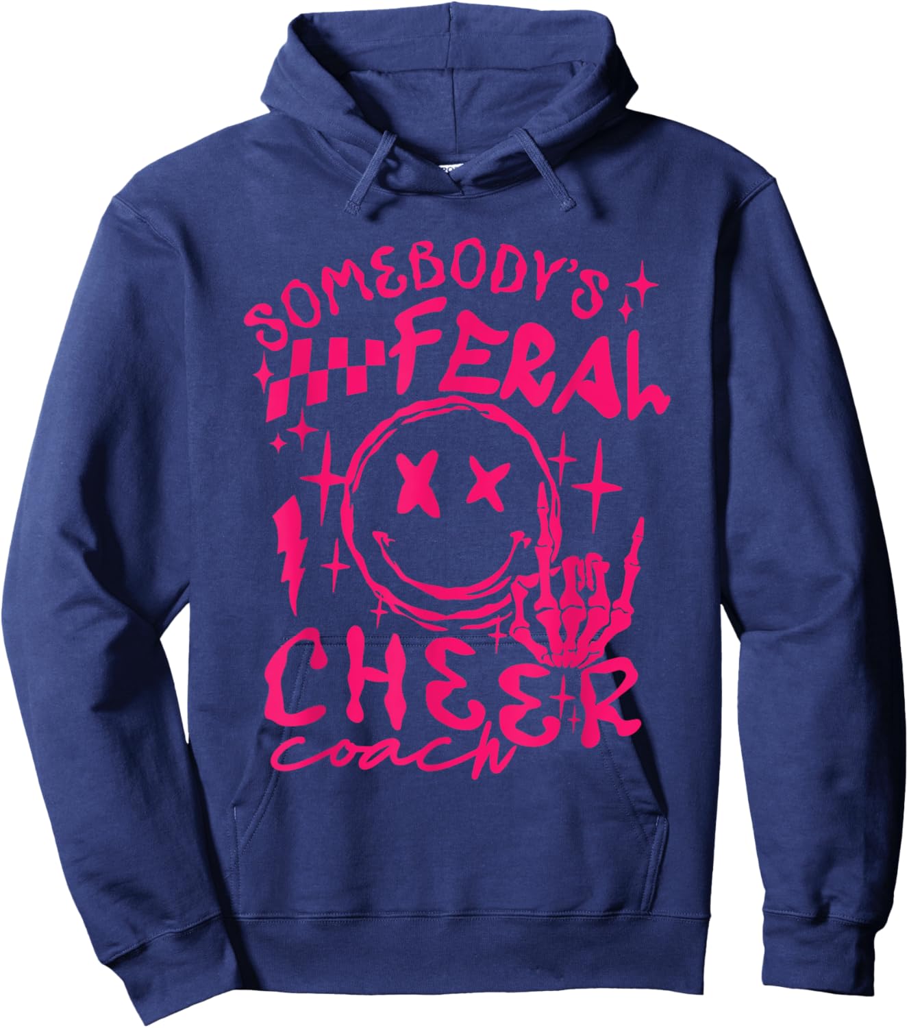 somebody's Feral Cheer Coach Hoodie - Hoodie | Navy