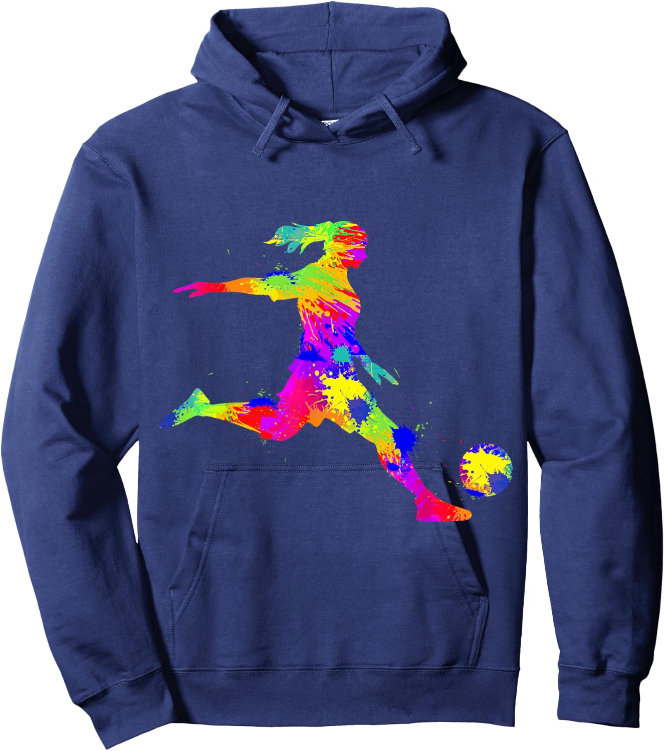 Soccer Girl Women Youth Hoodie - Hoodie | Navy