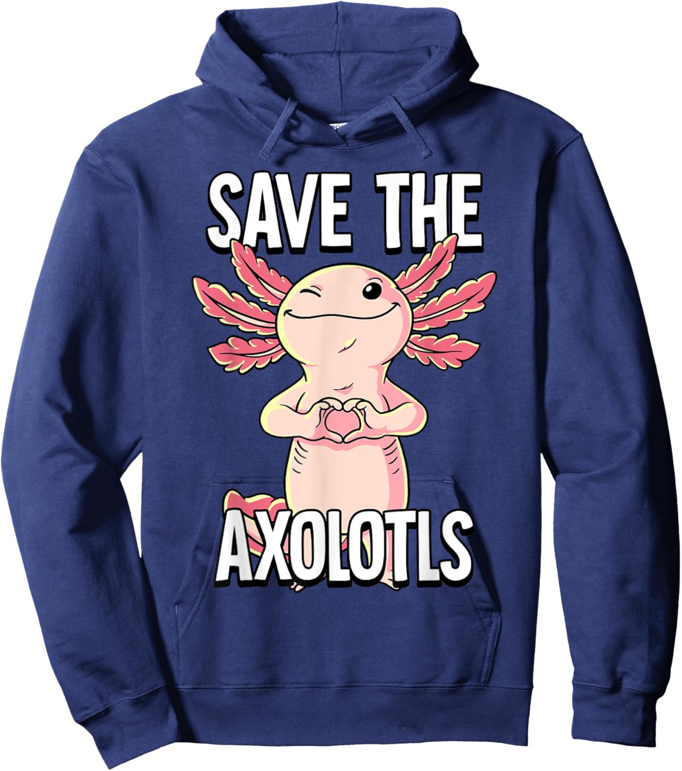 Save The Axolotls Hoodie - Hoodie | Navy