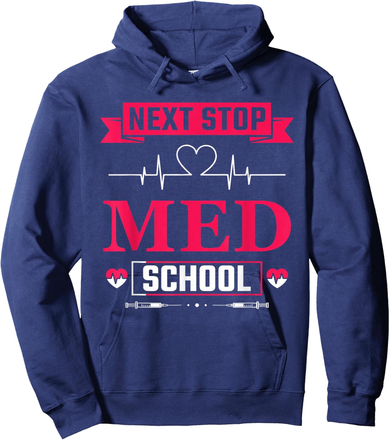 Next stop: Medical Study Medical Student Hoodie - Hoodie | Navy