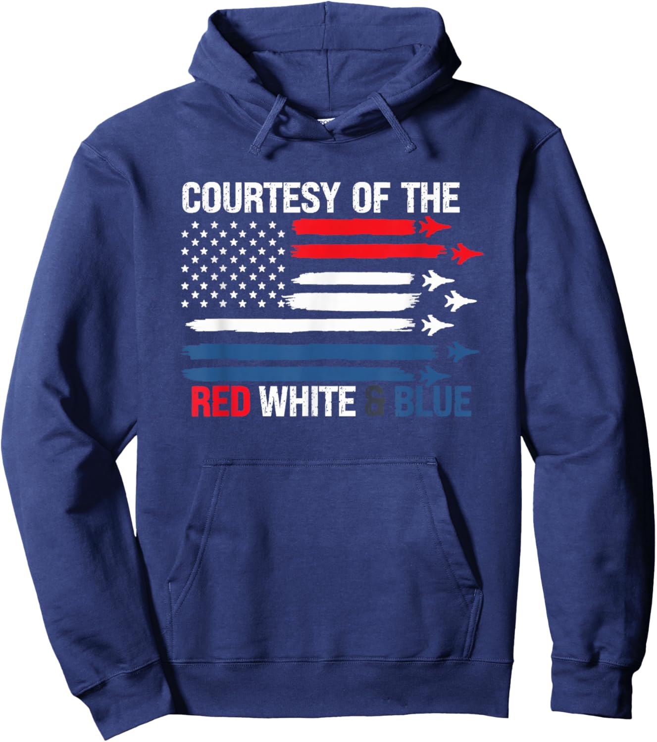 Courtesy of The Red White and Blue Hoodie - Hoodie | Navy