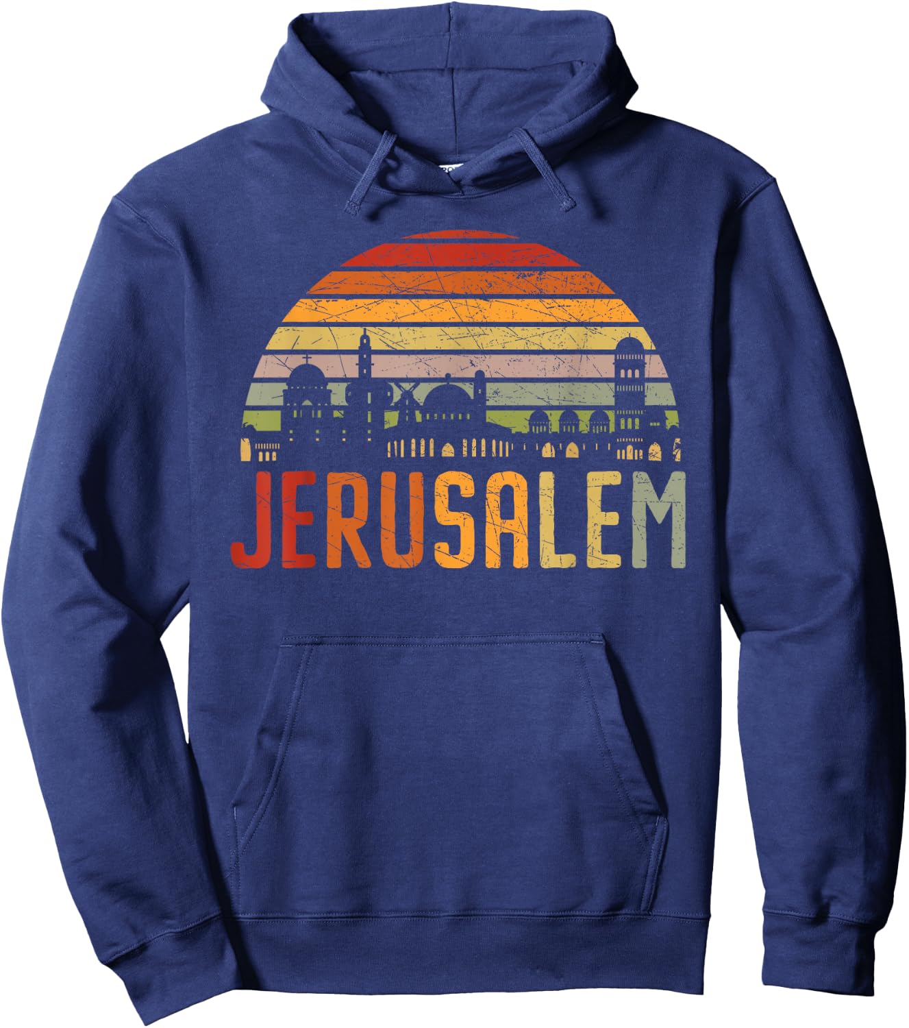 Jerusalem Jewish Country Israelite Israel Hoodie - Hoodie | Navy