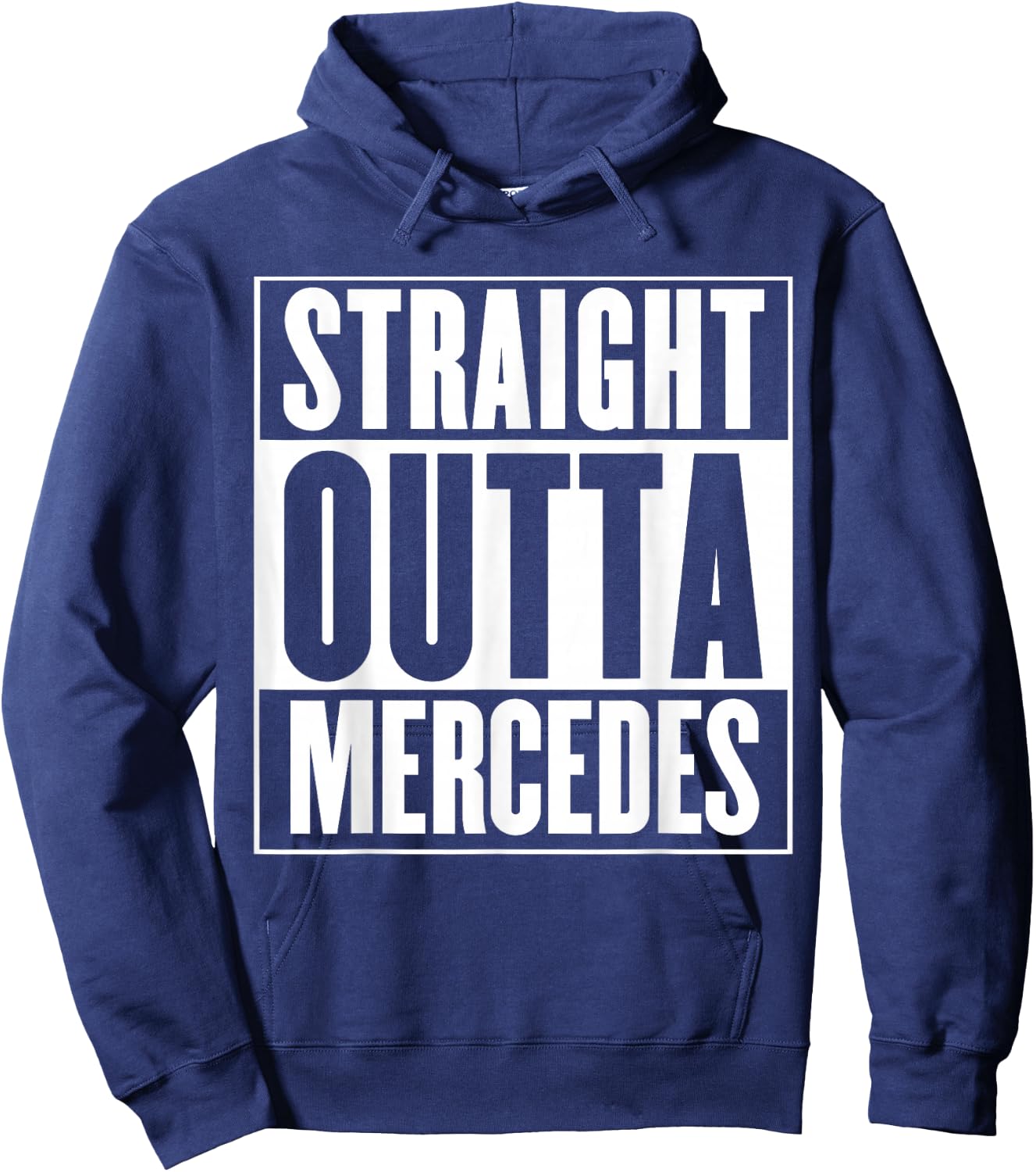 Mercedes - Straight Outta Mercedes Hoodie - Hoodie | Navy