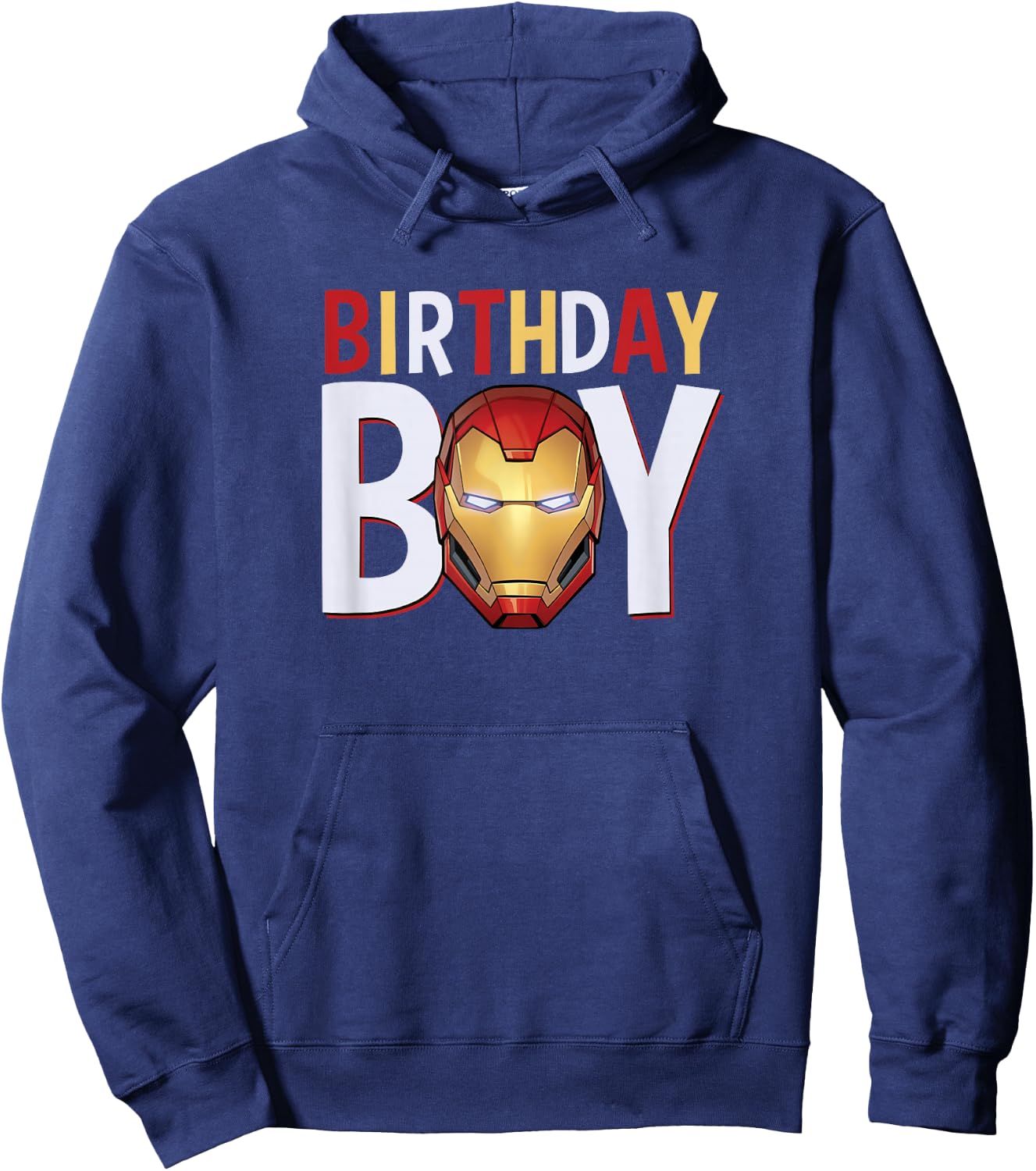 Marvel Avengers Iron Man Birthday Boy Small Hoodie - Hoodie | Navy