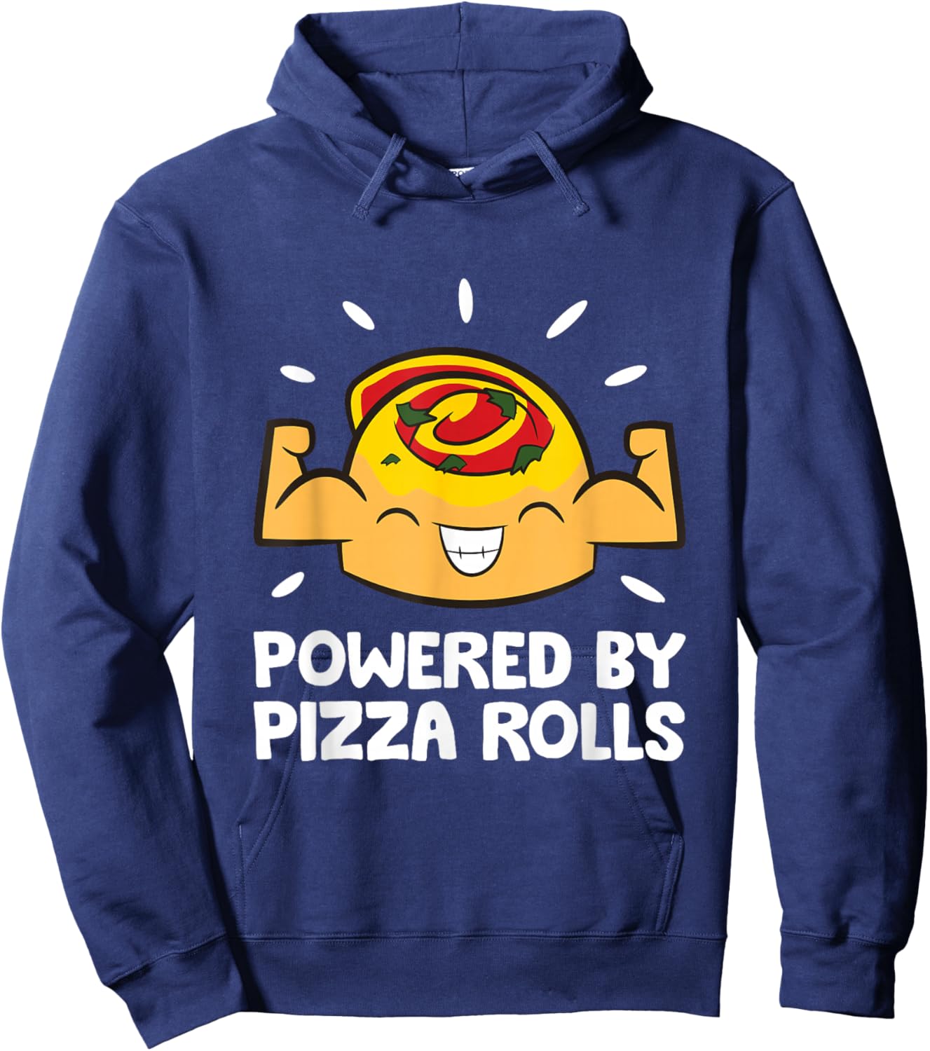 Powered By Pizza Rolls Hoodie - Hoodie | Navy