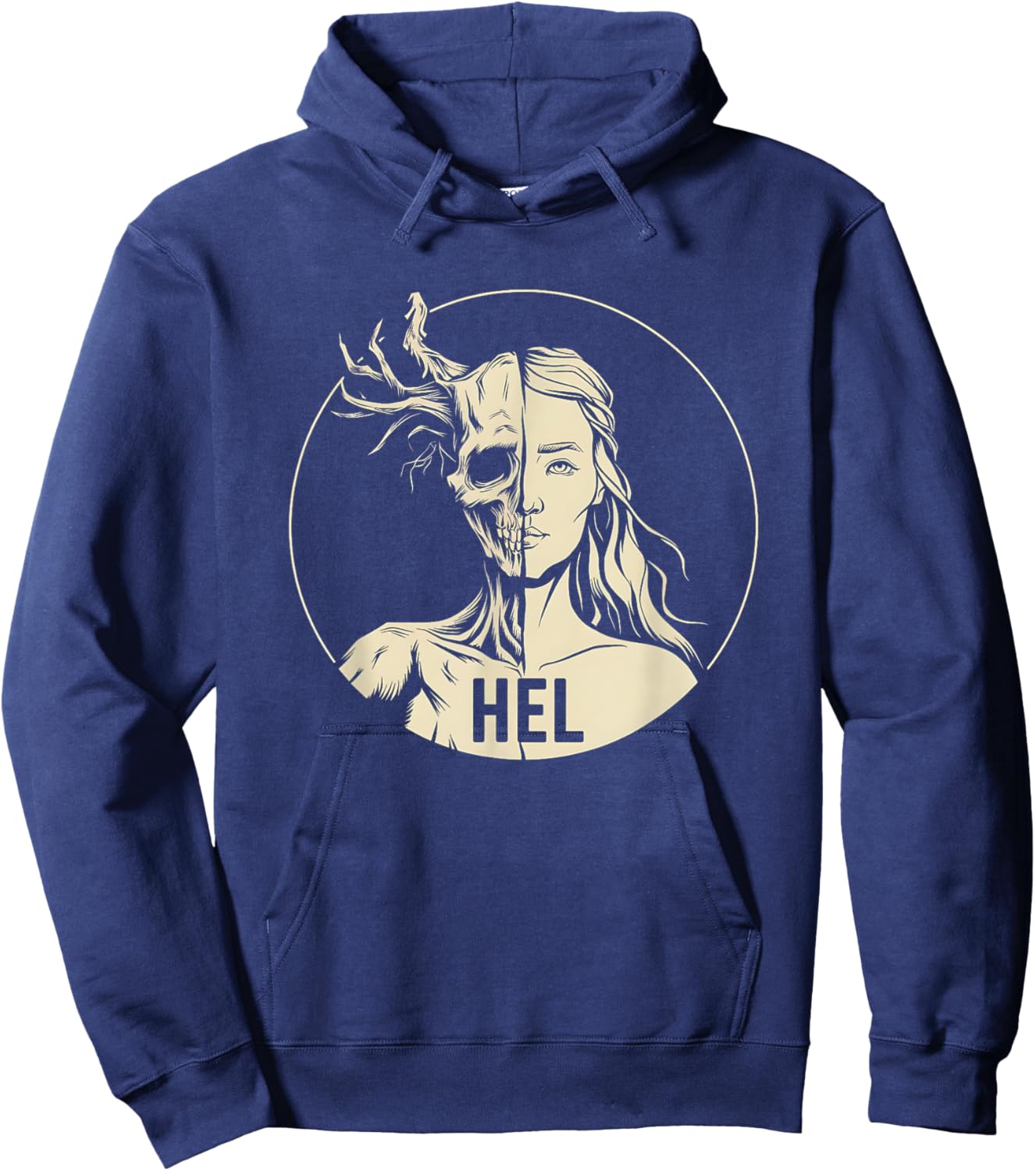 Hel Viking Goddess of the Underworld Hel Hoodie - Hoodie | Navy