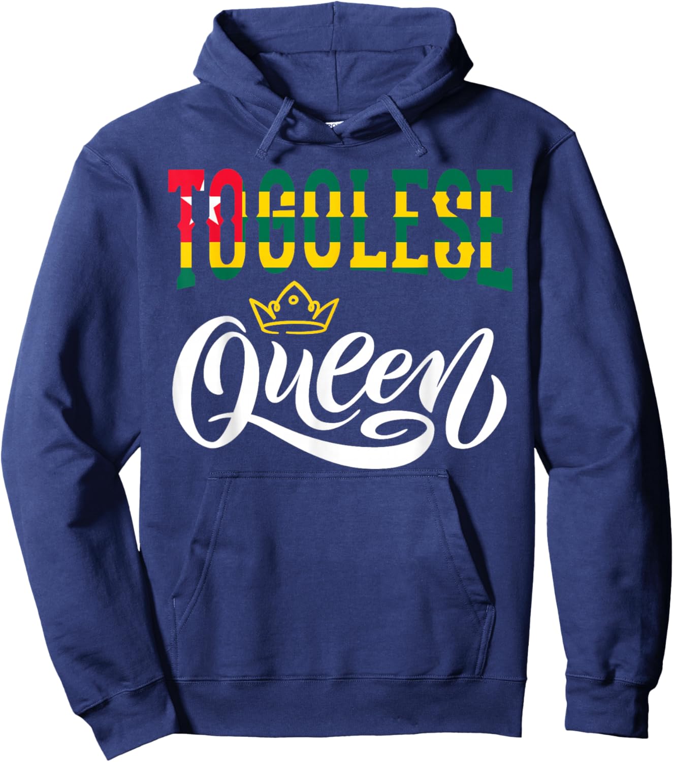 Togolese Queen Togolese Togo Togolese Flag Hoodie - Hoodie | Navy