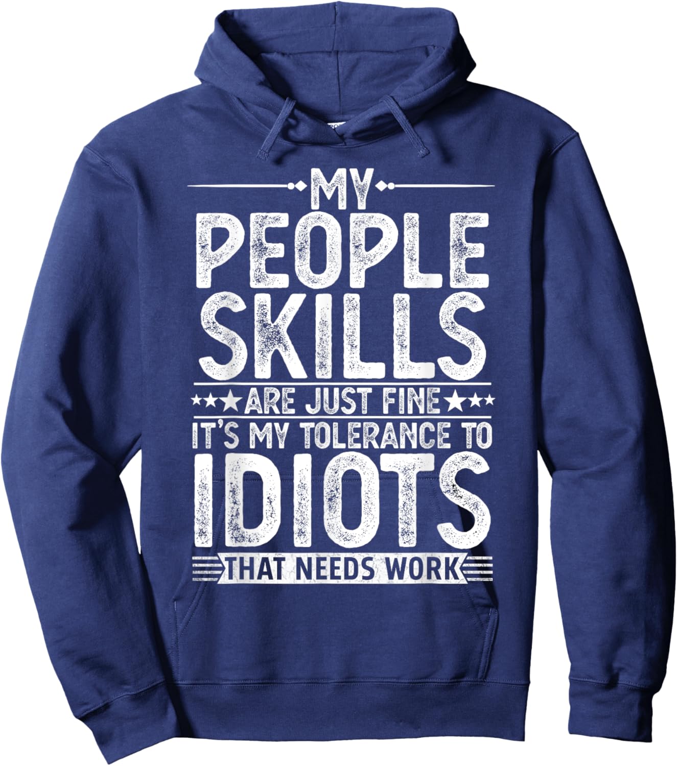 Funny Graphic Women Adult Humour Sarcastic Hoodie - Hoodie | Navy