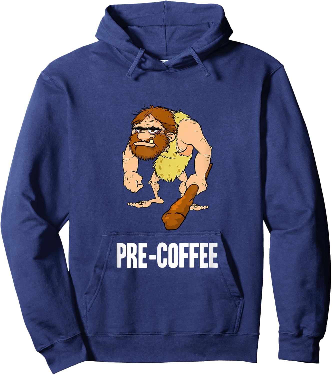 Neanderthal Caveman Coffee Hoodie - Hoodie | Navy