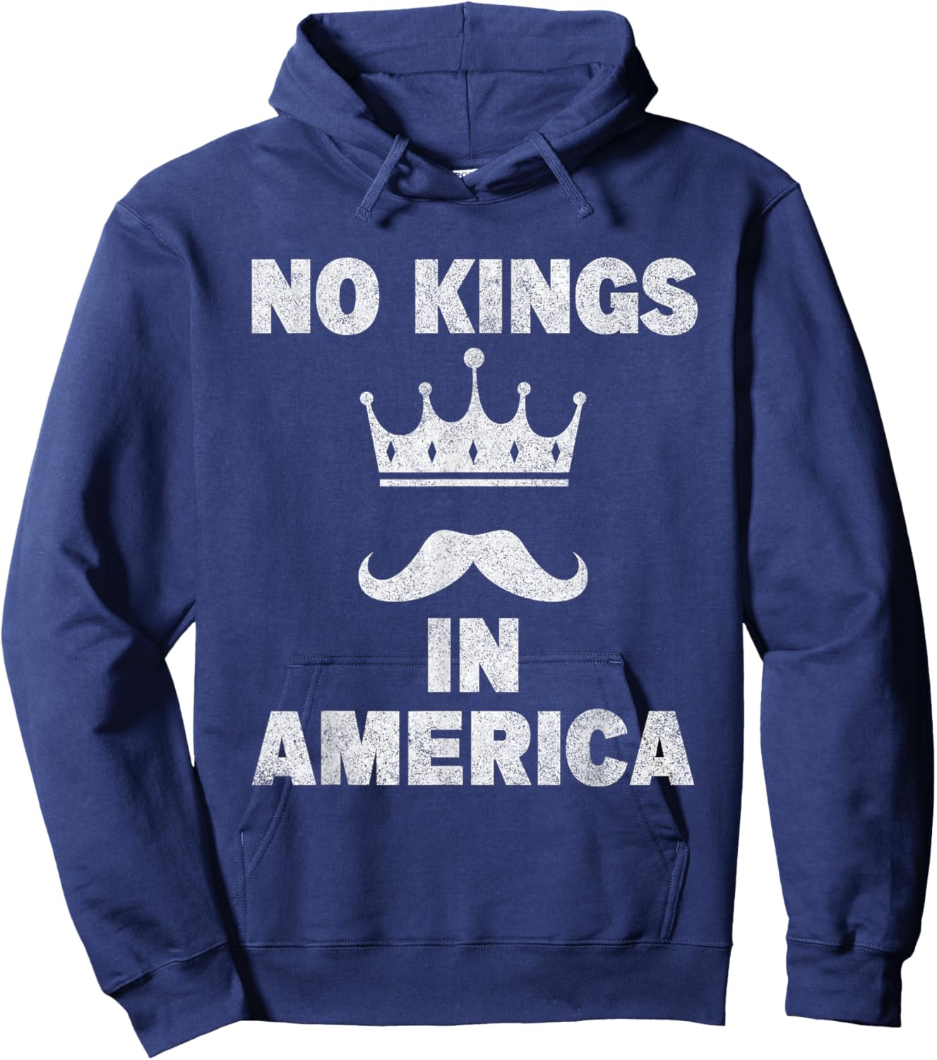 No Kings in America Supreme Court Protest Hoodie - Hoodie | Navy