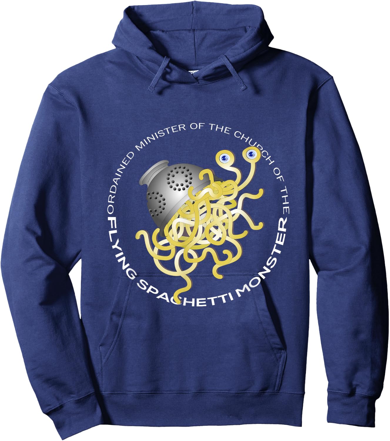 Flying Spaghetti Monster | FSM, Pastafarian Hoodie - Hoodie | Navy